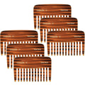Giorgio G51 Wide Tooth Detangling Combs for Women, Wide Teeth Pocket Comb for Thick Curly Wavy Hair. Hair Detangler Comb For Wet and Dry Everyday Care. Handmade, Saw-Cut and Hand Polished