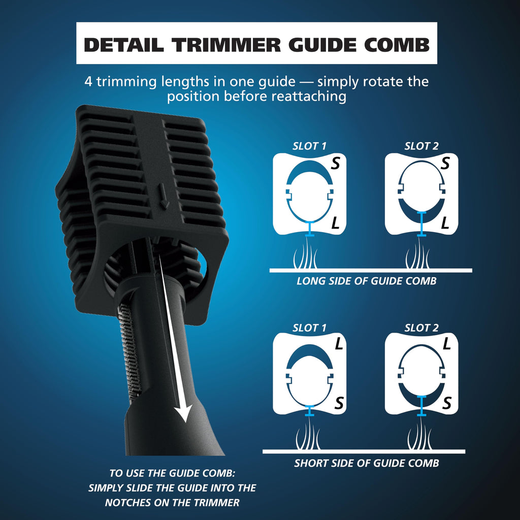 Wahl Pro Series® Rechargeable Eyebrow, Ear & Nose Hair Trimmer for Men – Painless DualTech® Eyebrow Trimmer & Facial Hair Removal Device – Model 3025656