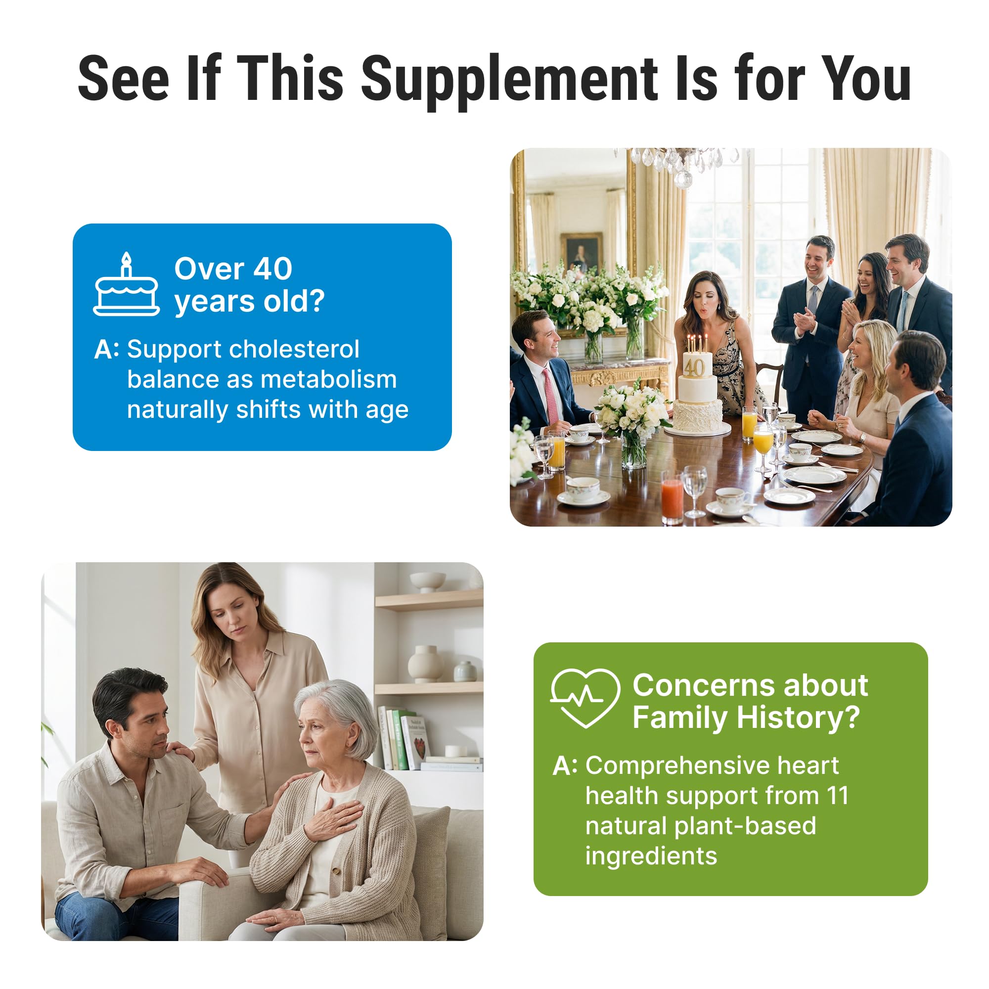 CRYSTAL PEAKS NUTRITION Cholesterol Supplement - All-Natural Ingredients to Support Normal Colesterol Levels. Supports Optimal Circulation. 60 Capsules