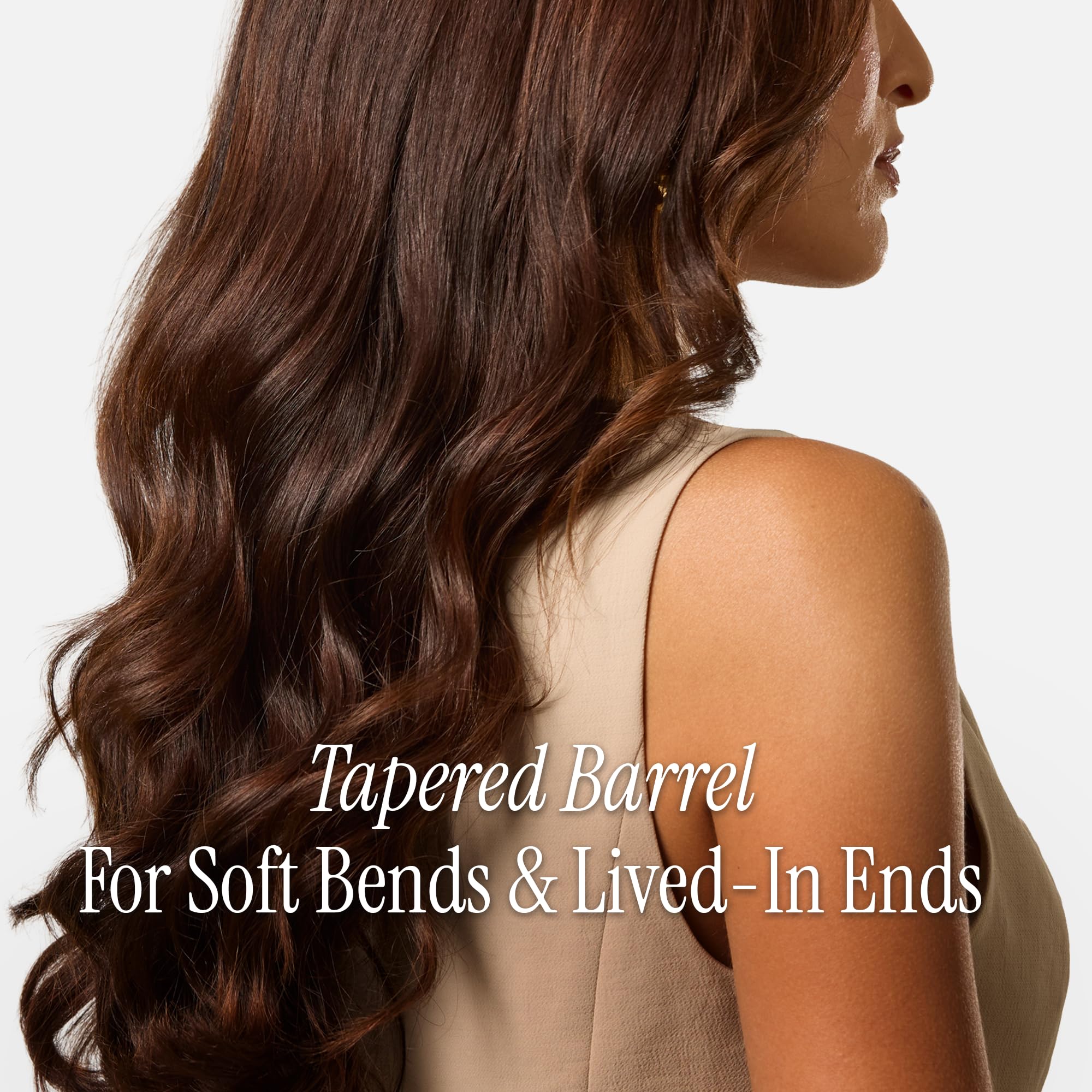HOT TOOLS Professional Nano Ceramic Extra Long Tapered Curling Iron for Shiny Curls, 3/4 to 1 1/4 Inches