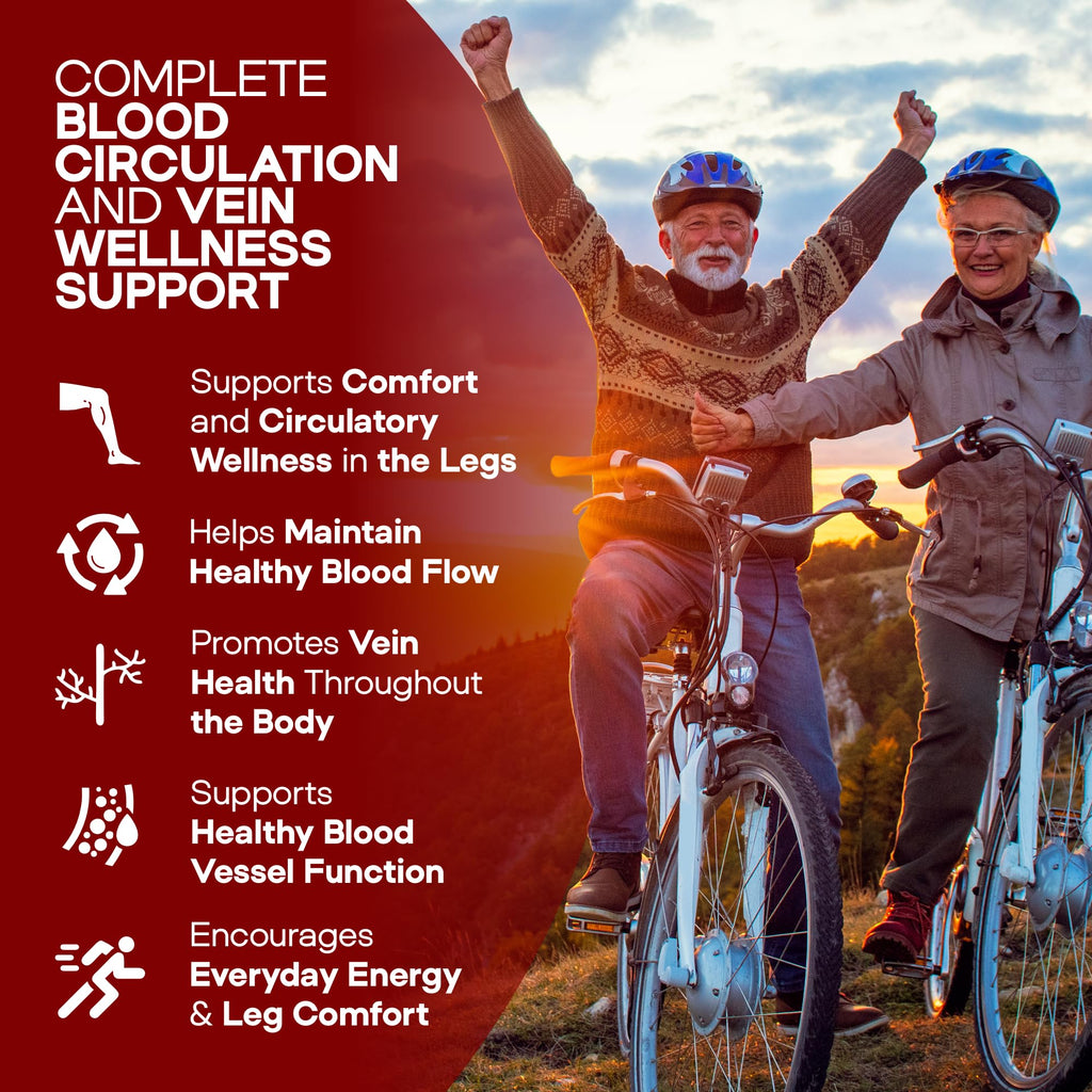 HerbaMe Blood Flow Care Blood Circulation & Leg Vein Support, 120 Capsules