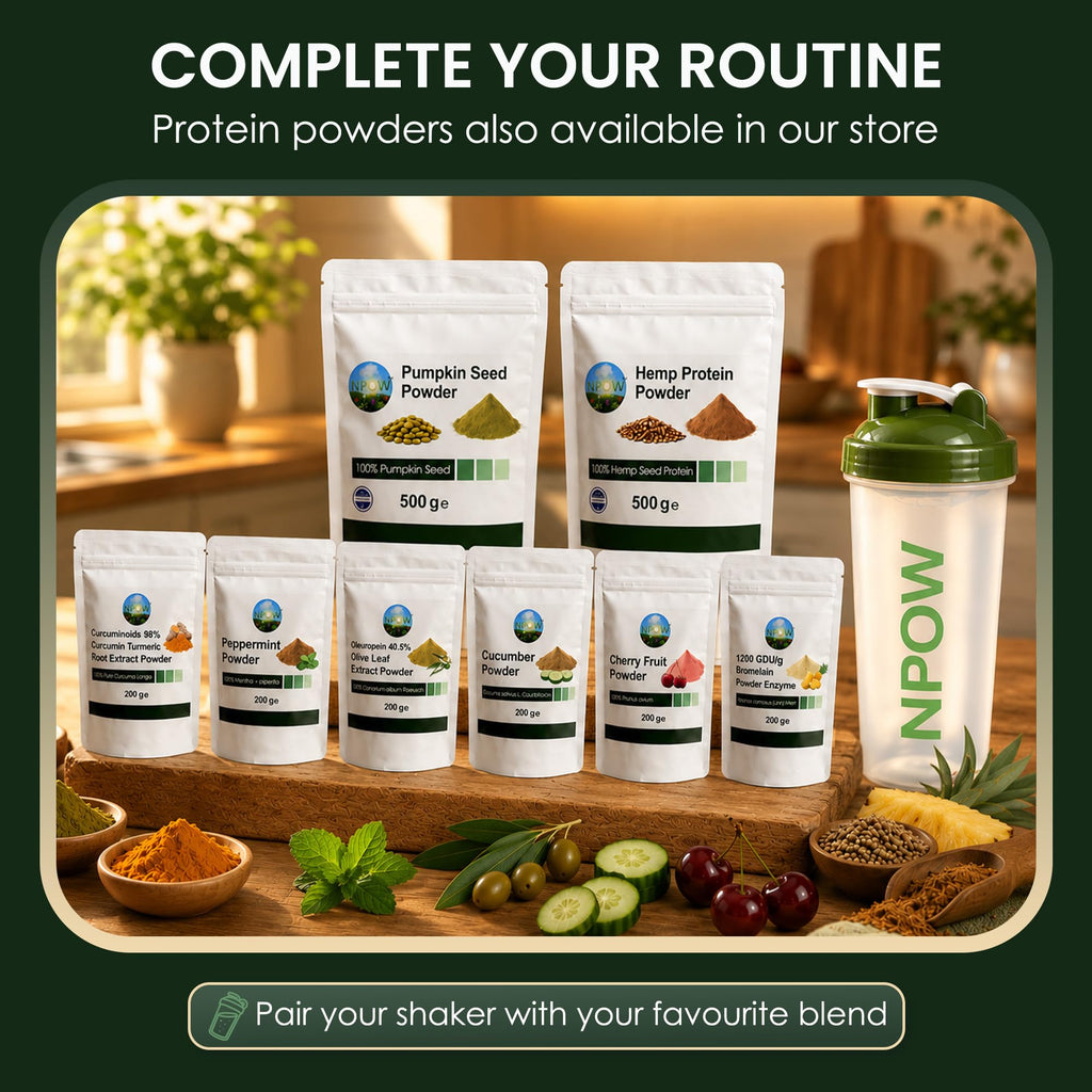 NPOW Cucumber Powder, Green Powders Superfood - 100% Pure Cucumber Extract - Superfood Powder Health Supplements - Vegan and UK Made - 50g