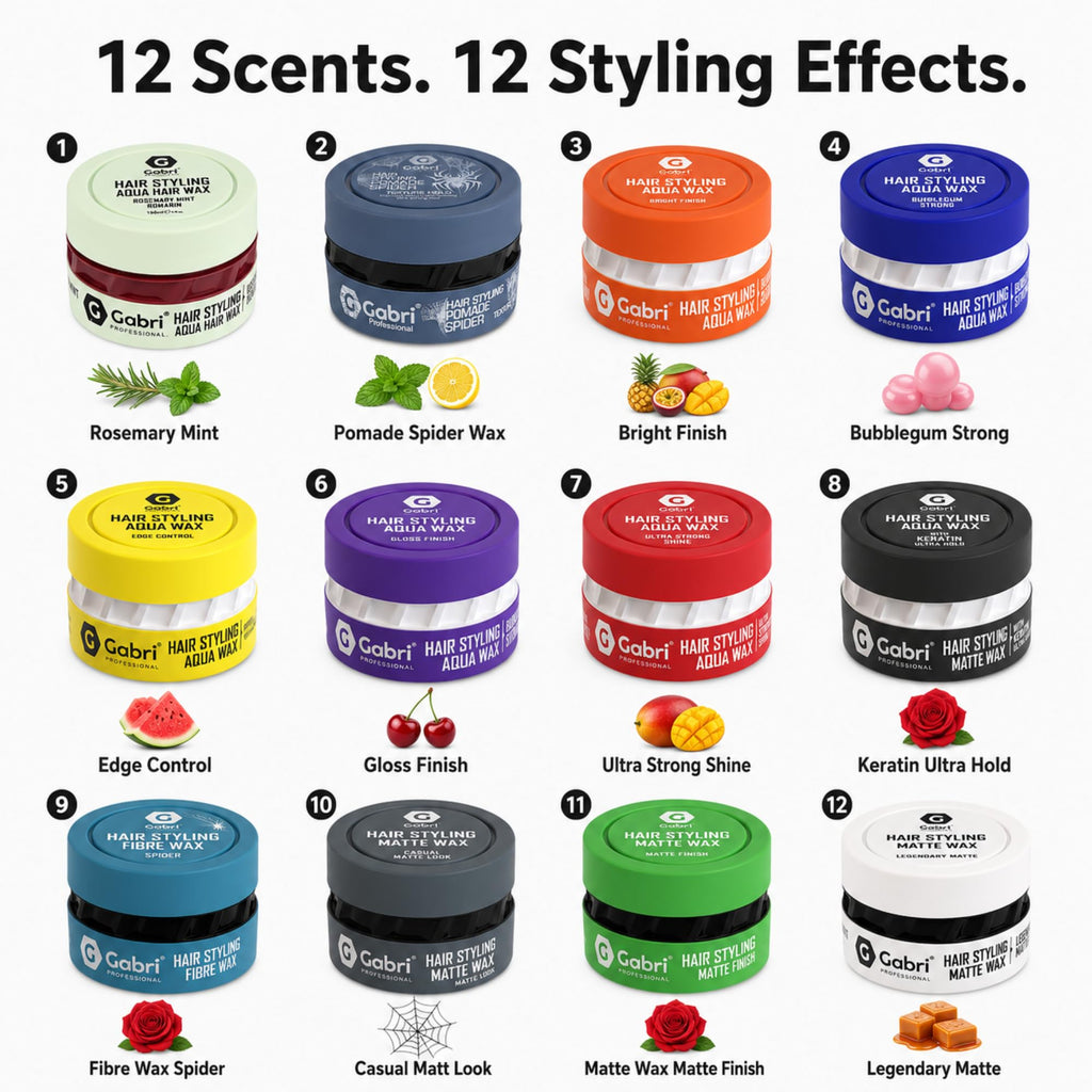 Gabri Hair Styling Wax 150ml, Hair Gel Wax, Edge Control, Maximum Control and Long Lasting, Men & Women Hair Wax (Casual Look)