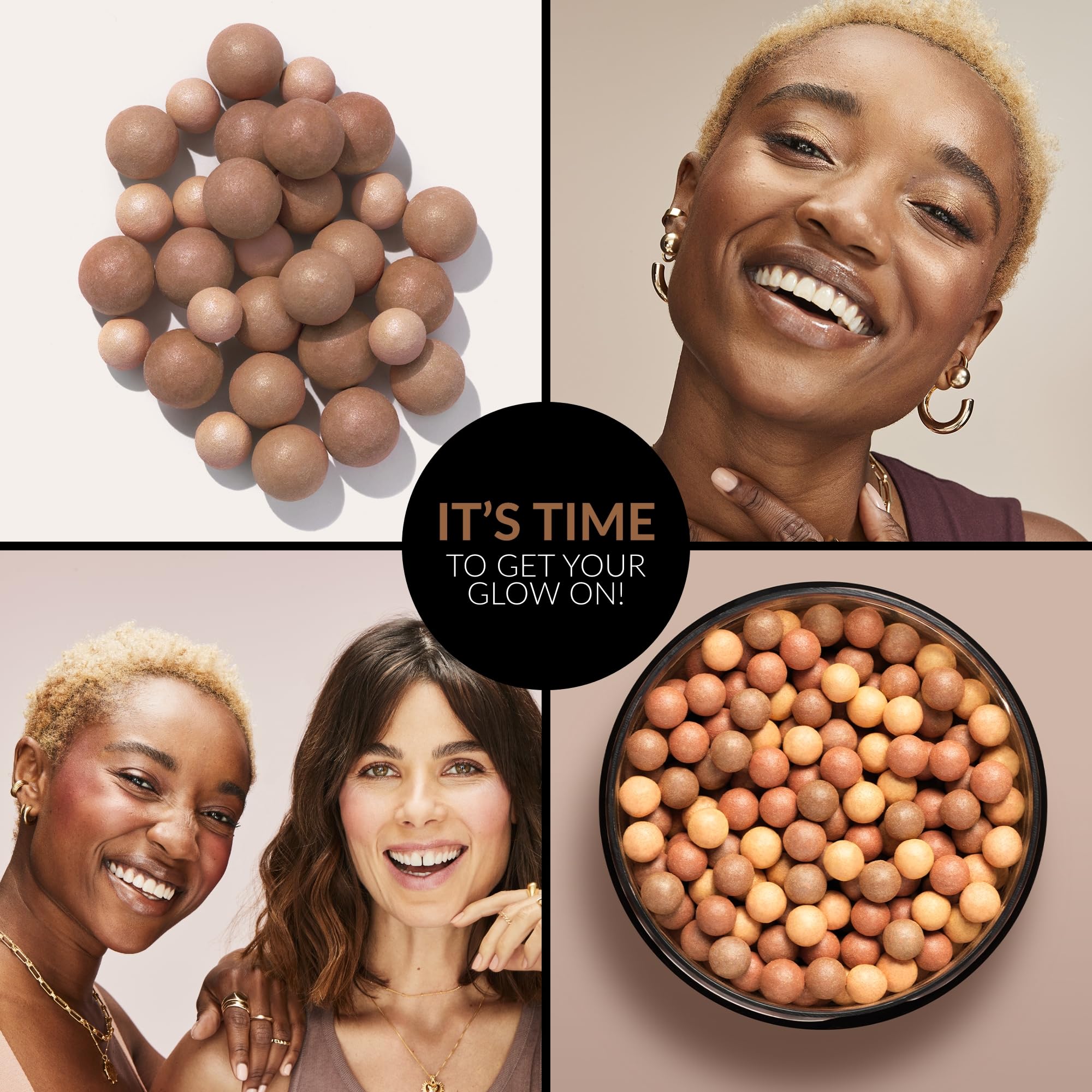 Avon Bronzing Pearls - Medium Tan, Multi-Shade Pearls with Mineral Pigments for a Buildable Multi-Dimensional Sun-Lit Glow, Suitable for All Skin Tones, Cruelty-Free Face Bronzer, 28g