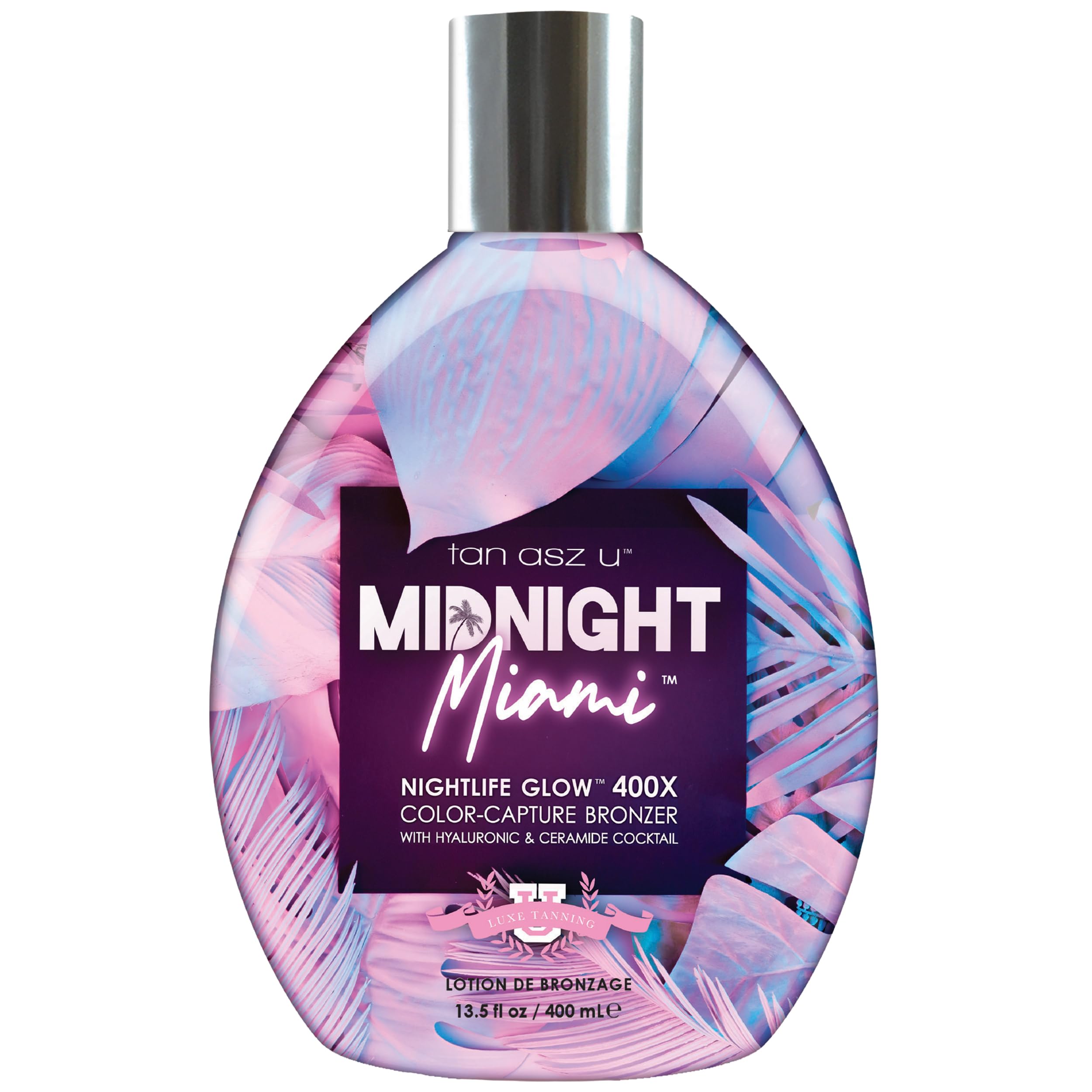 Tan Asz U Midnight Miami 400X Bronzer Indoor Tanning Lotion, 13.5 Fl Oz