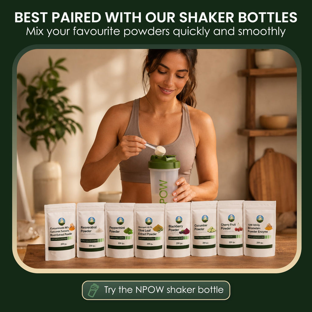 NPOW Cucumber Powder, Green Powders Superfood - 100% Pure Cucumber Extract - Superfood Powder Health Supplements - Vegan and UK Made - 50g