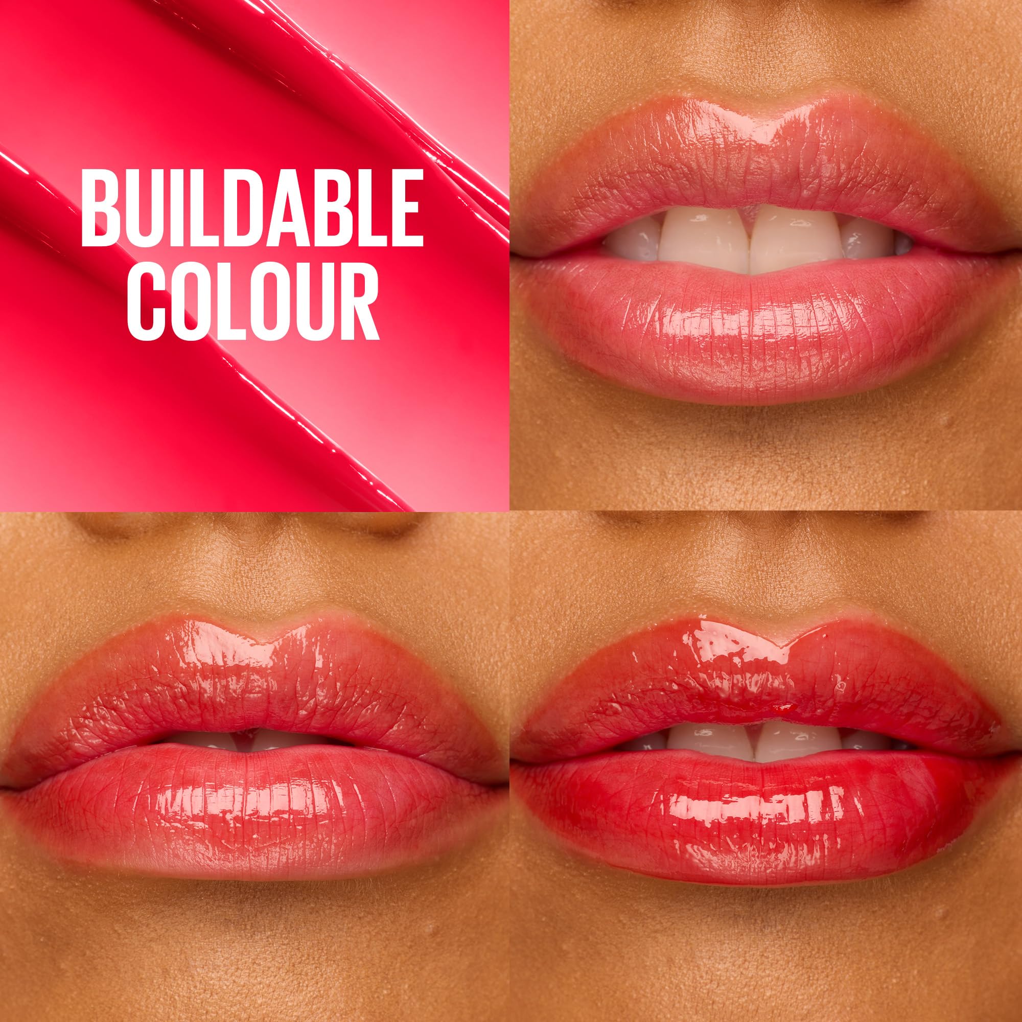 Maybelline Lip Oil Lifter Glaze, Hydrating Lip Balm Shade: Rose Bite
