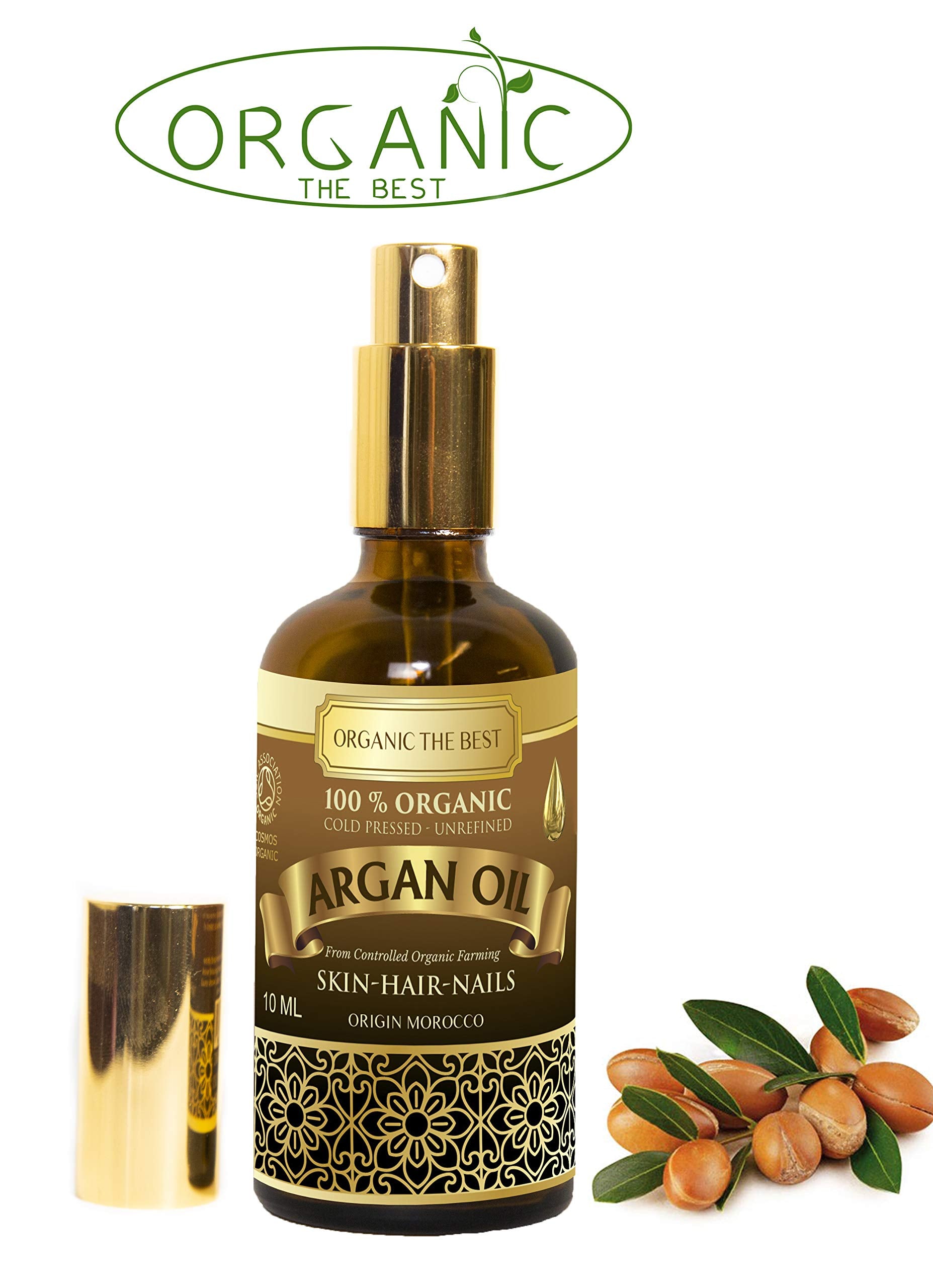 Organic Argan Oil 100% Cold Pressed Unrefined,Certified, Premium Quality 100 ml