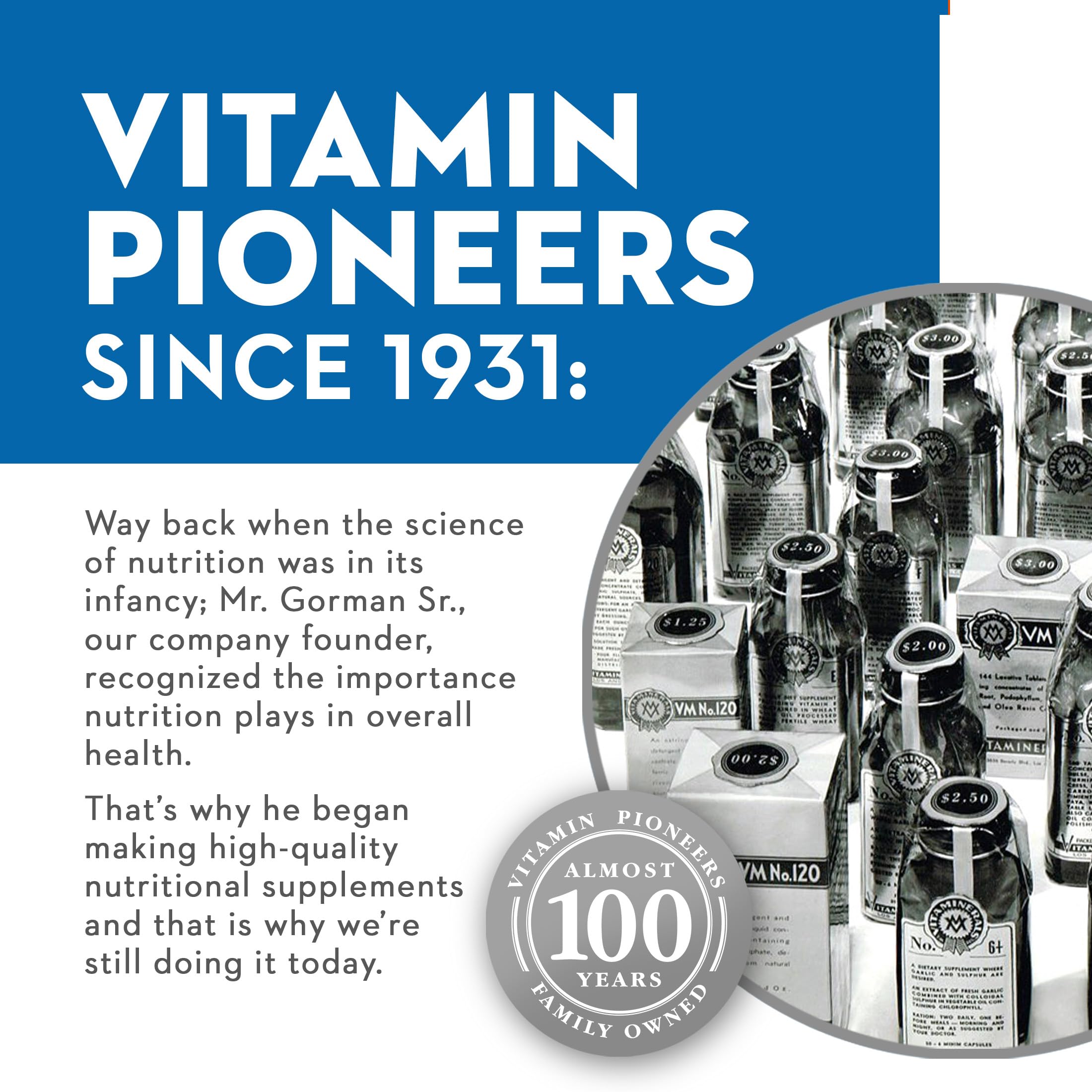 Vitaminerals® 121+ Inflamax® Plus | Quercetin | Proteolytic Enzymes | Ginger | Turmeric | Veggie caps