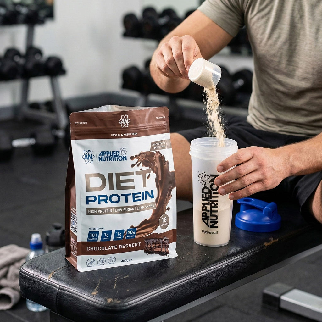 Applied Nutrition Diet Whey - High Protein Powder Supplement, Low Carb & Sugar, for Weight Management with CLA, L Carnitine, Green Tea (450g - 18 Servings) (Vanilla)