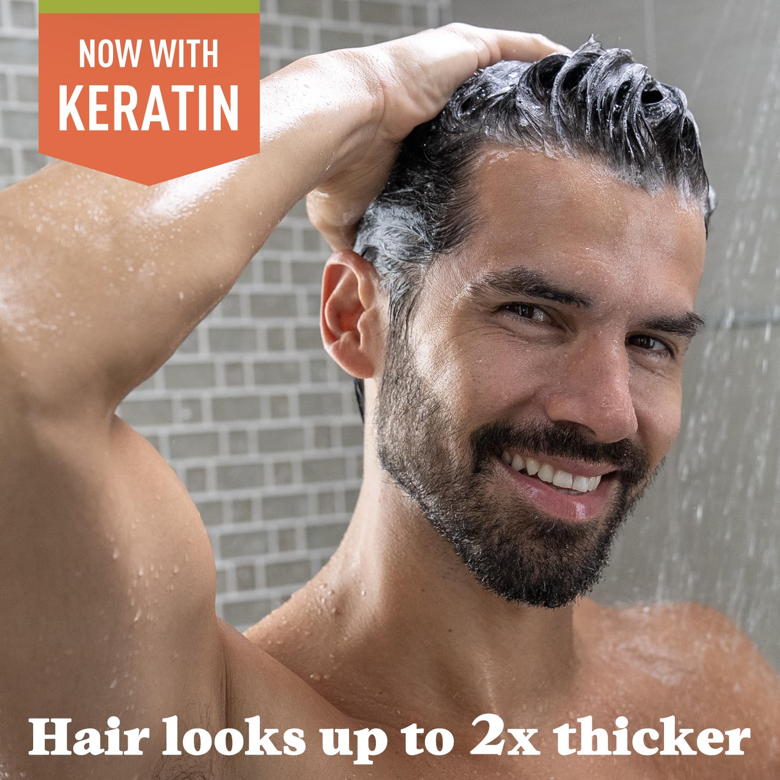 Just for Men Control GX Grey Reducing Shampoo, Gradual Color with Keratin for Stronger Thicker and Healthier Looking, 4 Fl Oz - Pack of 3