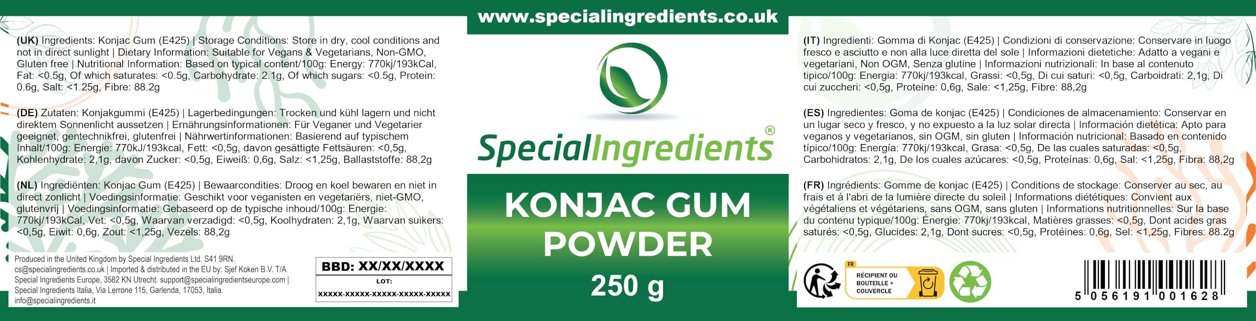 Konjac Powder by Special Ingredients Ltd.