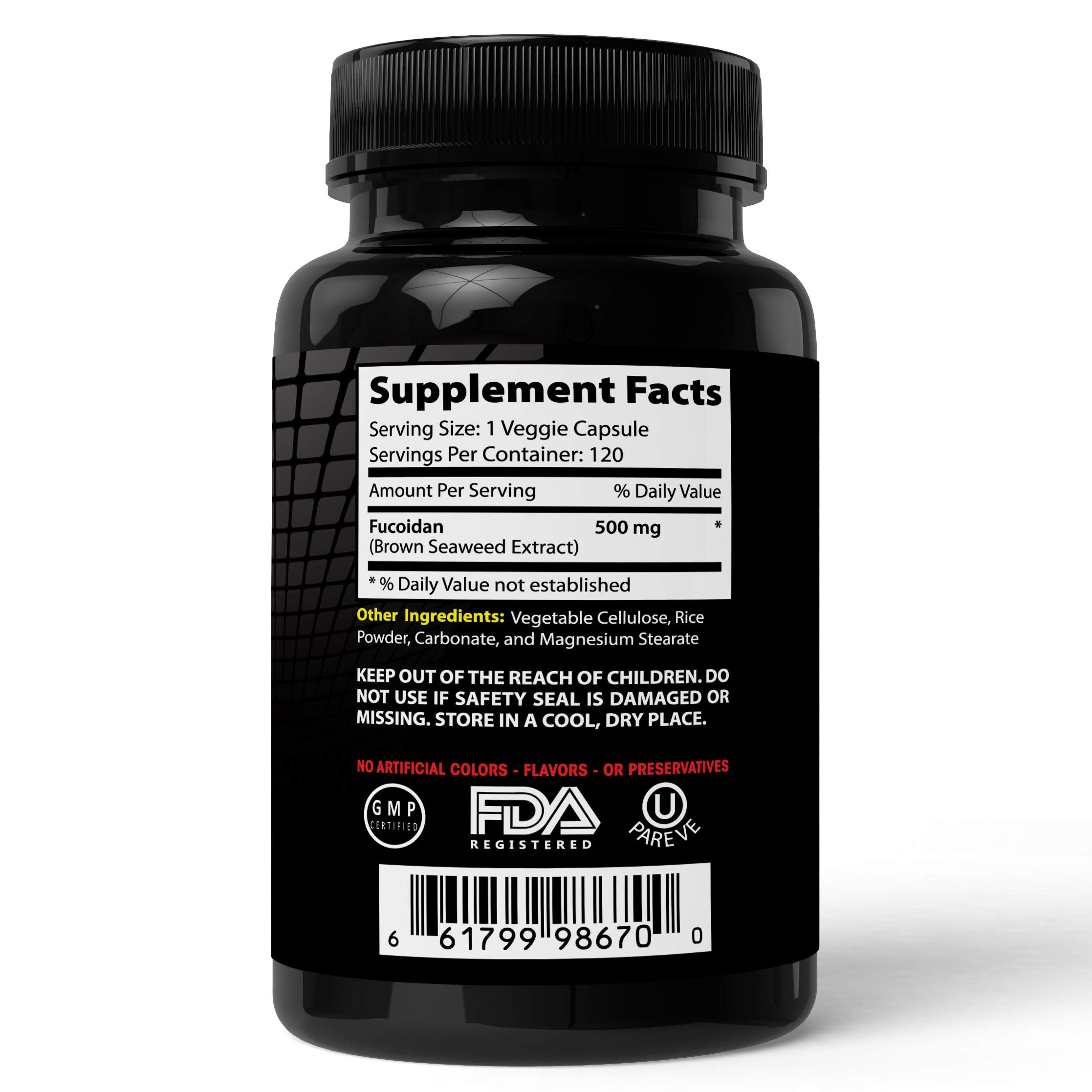 Absonutrix Fucoidan Pure-brown seaweed extract laminaria Japonica cell immunity (120 capsules)