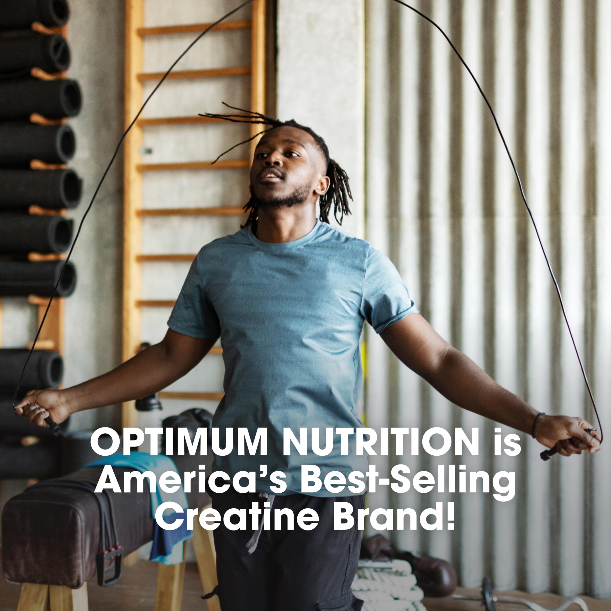 Optimum Nutrition Creatine, Micronized Creatine Monohydrate Powder, Supports Strength & Recovery, Banned Substance Tested, Unflavored, 5 g per Serving, 120 Servings