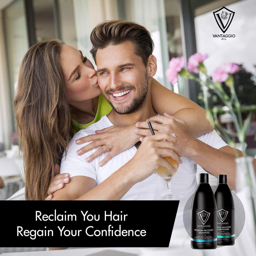 Vantaggio - Premium Shampoo & Conditioner Set – Stops Hair Loss – Boosts Hair Growth and Thickening – Procapil – DHT Blocker fights thinning and Alopecia