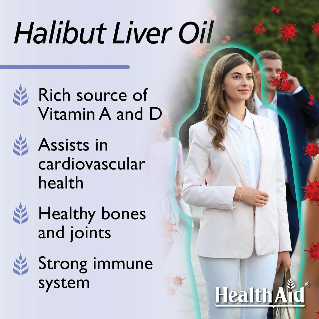 HealthAid Halibut Liver Oil - 90 Capsules