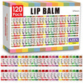 AZEN 120 Pack Lip Balm Bulk, Moisturizing Lip Balms for dry cracked lips, Mothers Day Gifts Easter Basket Stuffers - 12 Flavors