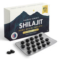 Sacred Summit Pure Altai Shilajit Tablets 200mg – Gold Grade, High Fulvic Acid, 85+ Trace Minerals, Natural Energy & Vitality Support – UK Made, Vegan, 120 Tablets