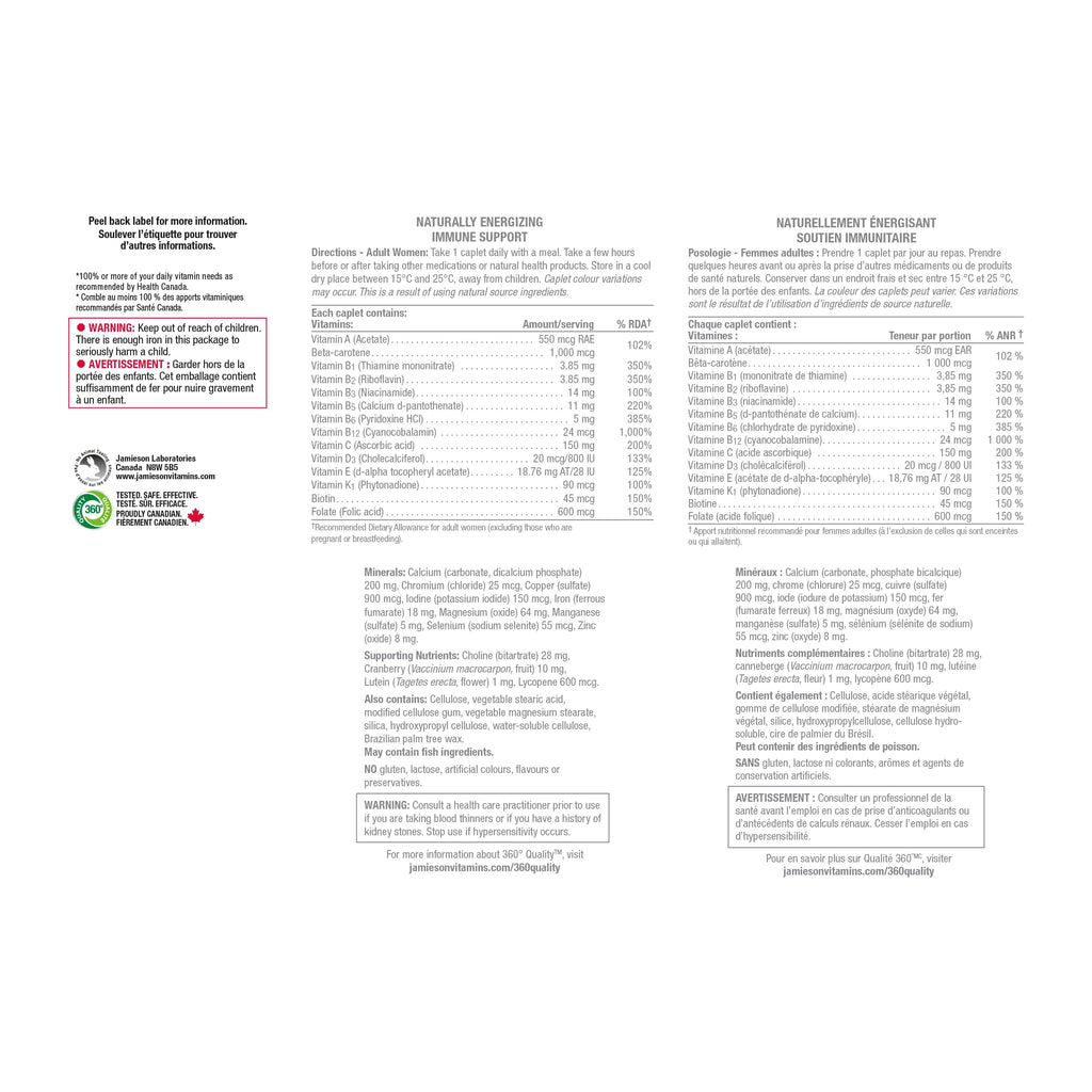 Jamieson 100% Complete Multivitamin for Women