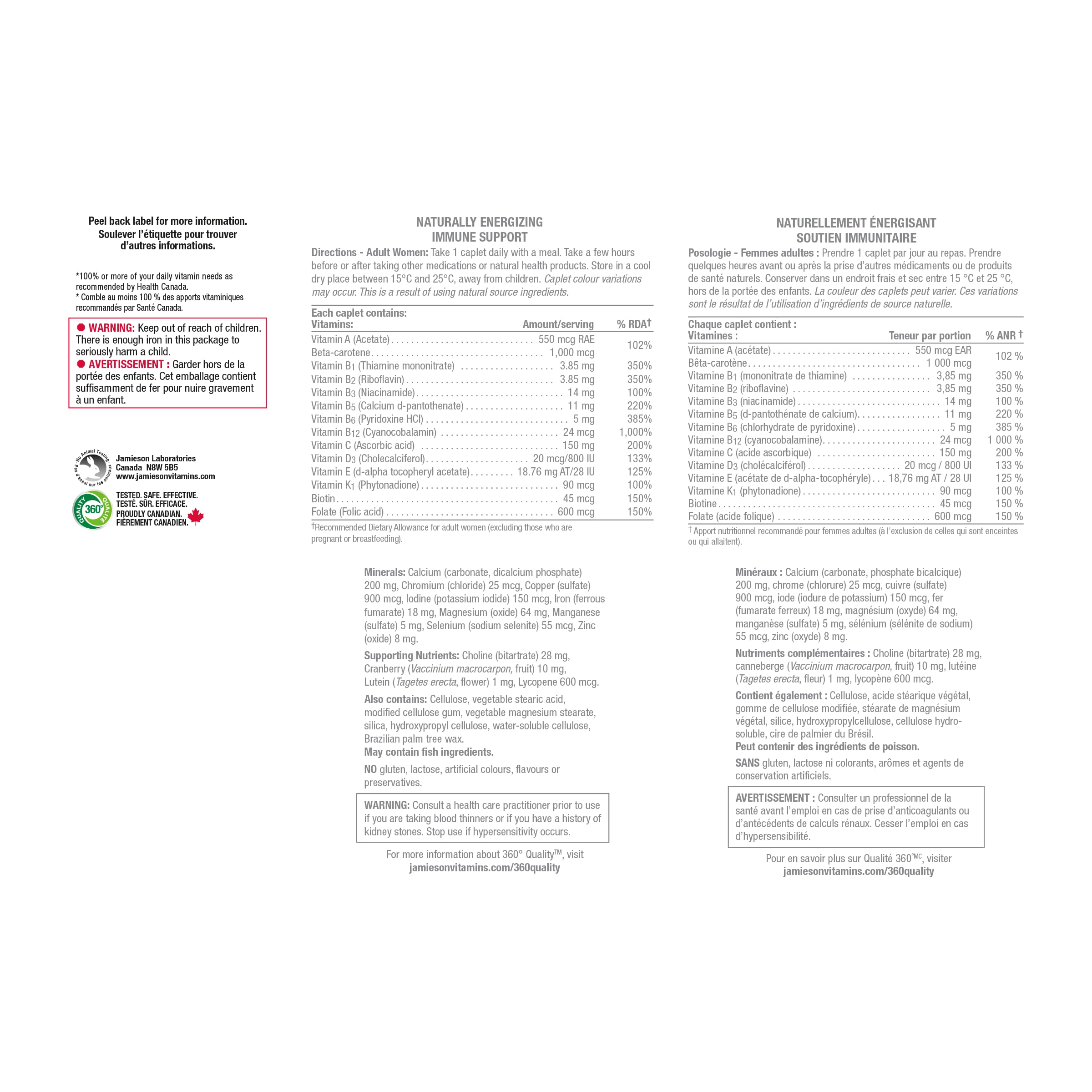 Jamieson 100% Complete Multivitamin for Women