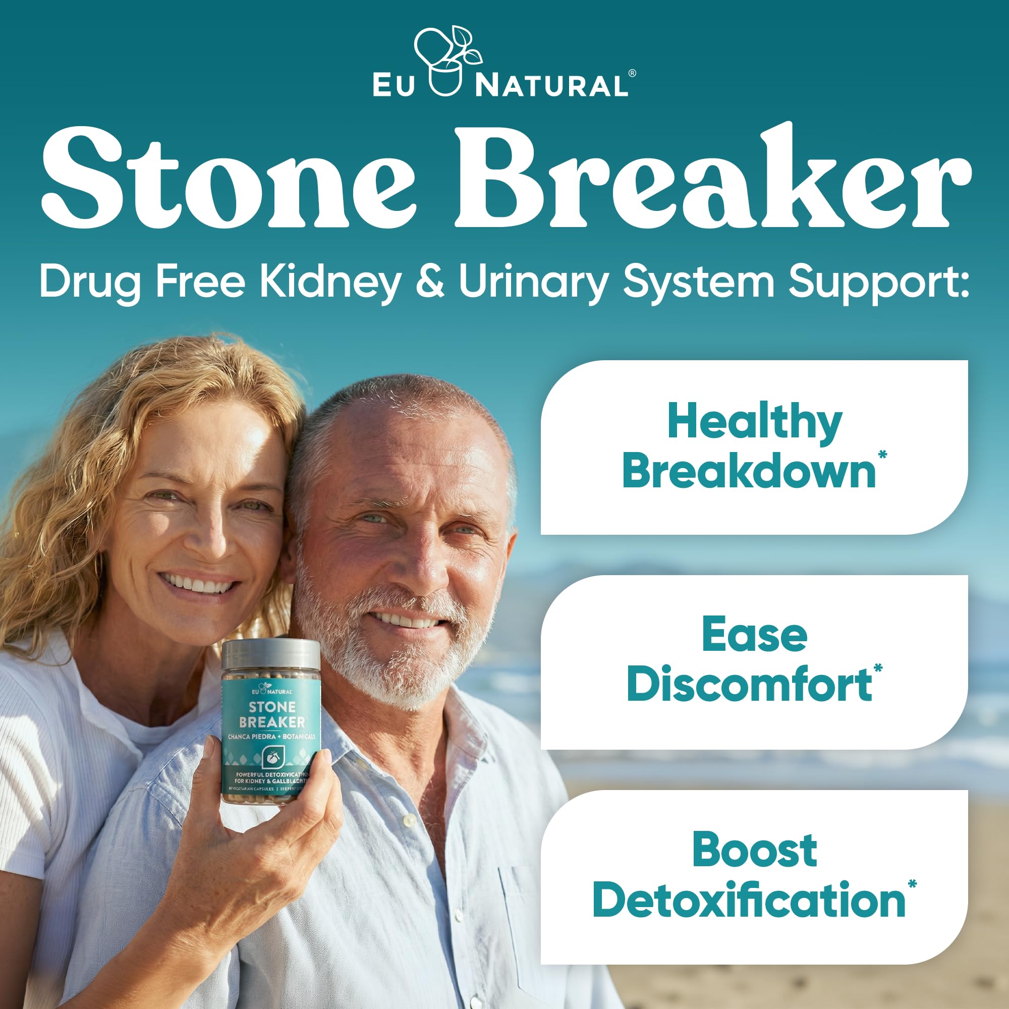 Chanca Piedra Stone Breaker - The Original Stone Breaking Formula with Celery Seed & Parsley - Supports Kidney, Gallbladder & Urinary Tract Cleansing to Help Flush Impurities - 60 Vegetarian Capsules
