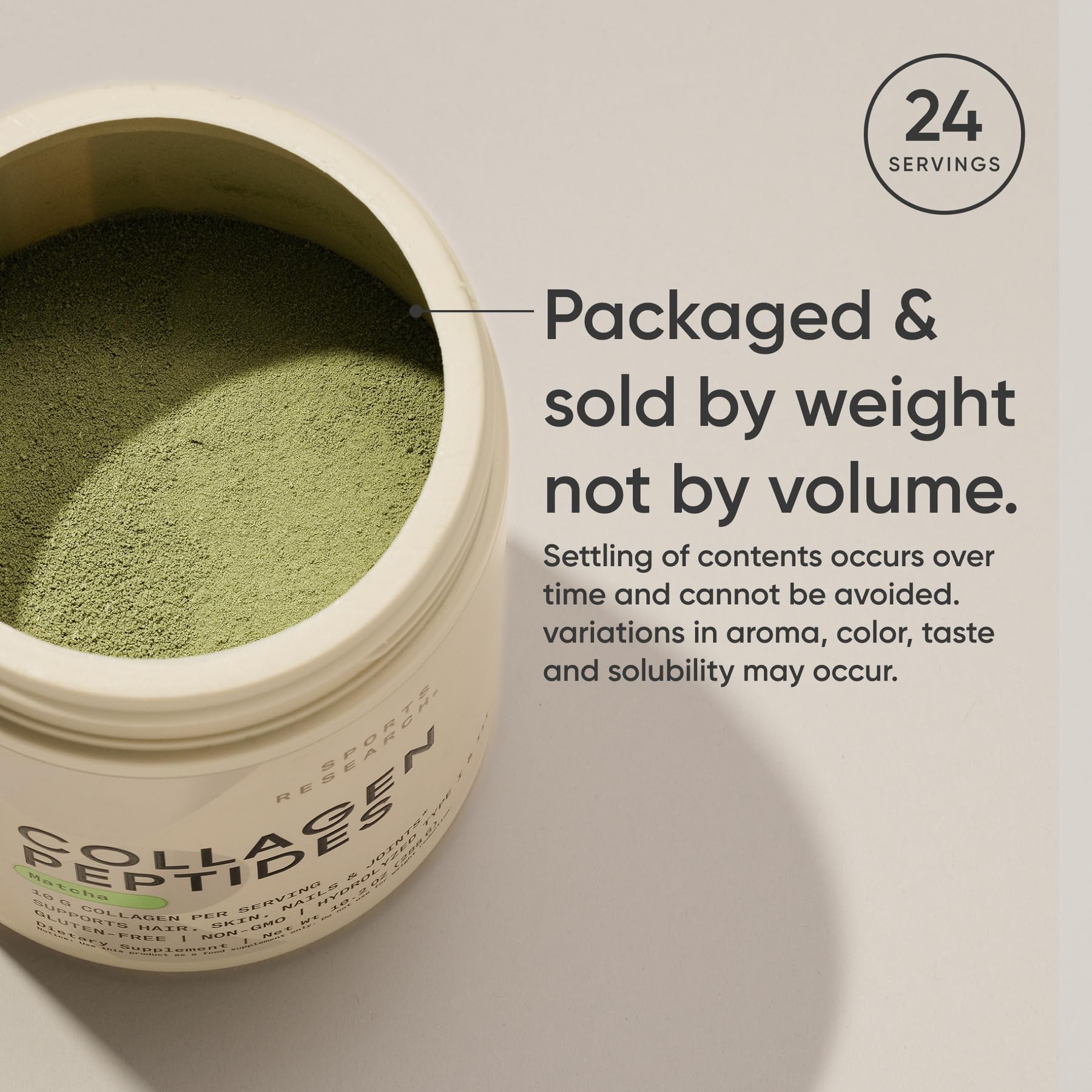 Sports Research Collagen Peptides - Hydrolyzed Type 1 & 3 Collagen Powder Protein Supplement for Healthy Skin, Nails, & Joints - Easy Mixing Vital Nutrients & Proteins, Collagen for Women & Men