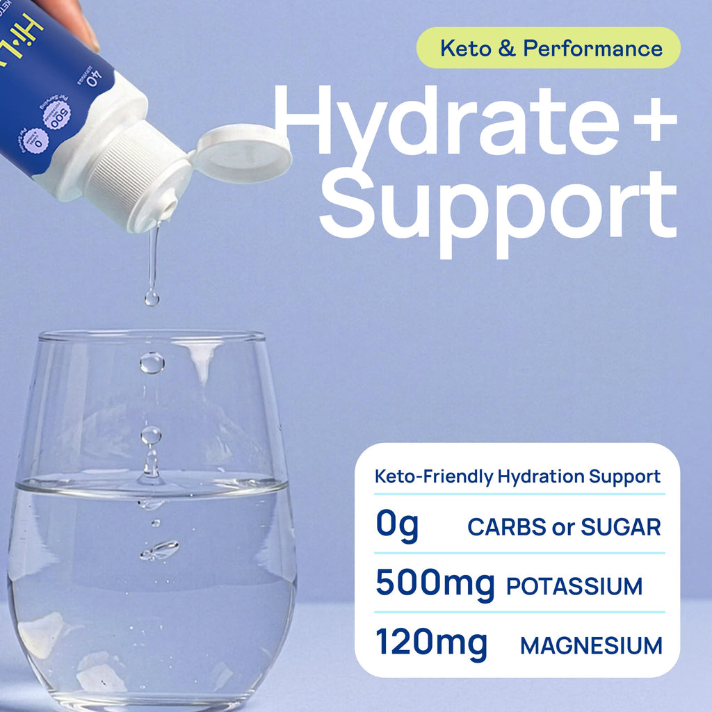 Hi-Lyte K500 Electrolytes Liquid Mix, Unflavored, 40 Servings