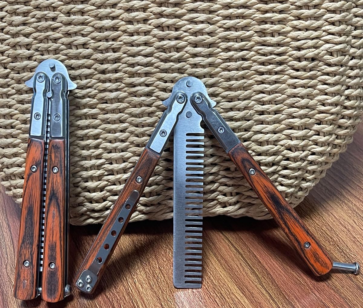 1 x Butterfly Comb Metal Stainless Steel Durable Foldable