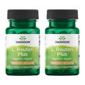 Swanson L. Reuteri Probiotic Plus with L. Rhamnosus, L. Acidophilus & FOS Prebiotic for Gut-Health-Conscious Adults - 7 Billion CFU (30 Vegan Capsules, 2 Pack)