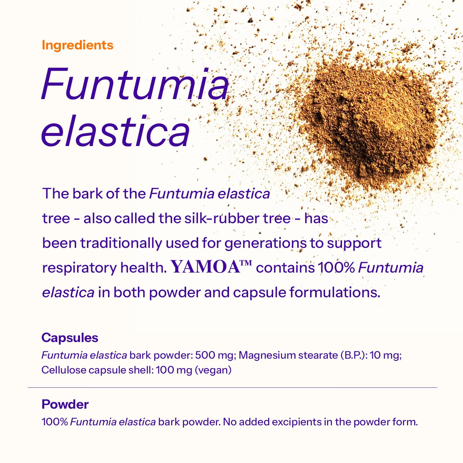 Yamoa Funtumia Elastica Capsules. Vegan. (60 Capsules)