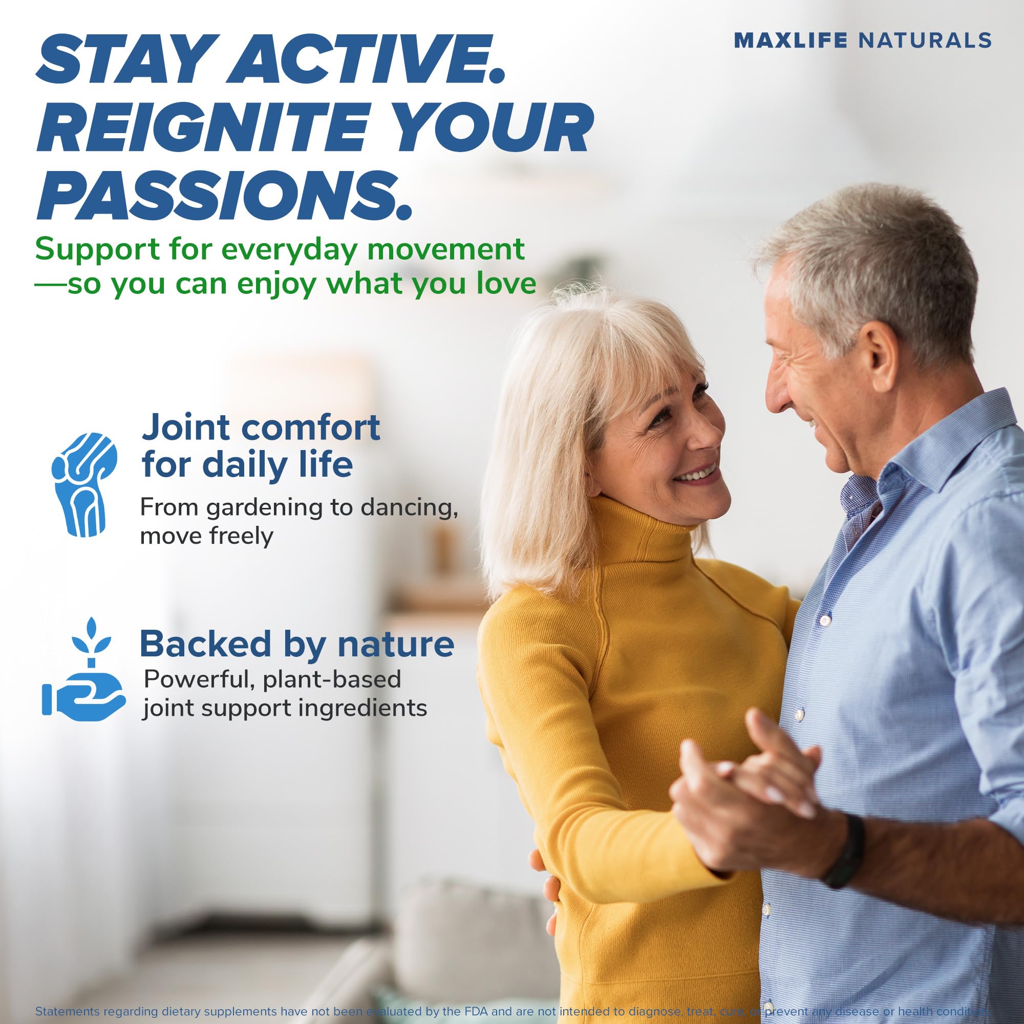 MAXLIFE NATURALS ArthroFlex Advanced Joint Support Supplement – 30 Capsules Made in USA, Type II Collagen Turmeric & Boswellia Joint Supplements for Men Women, Cartilage Flexibility & Mobility Support