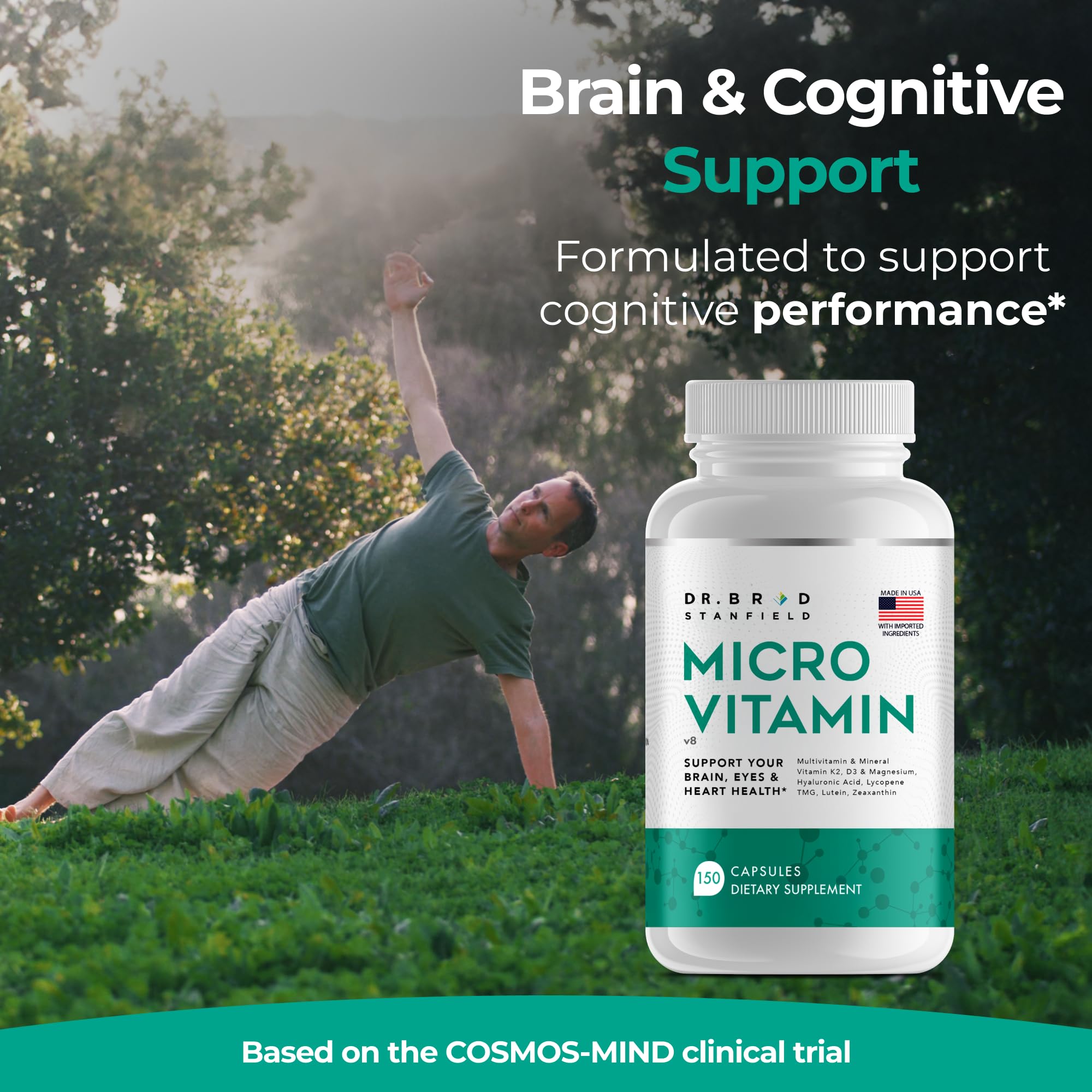 Dr Brad MicroVitamin | Methylated Multivitamin + Lutein/Zeaxanthin + D3/K2