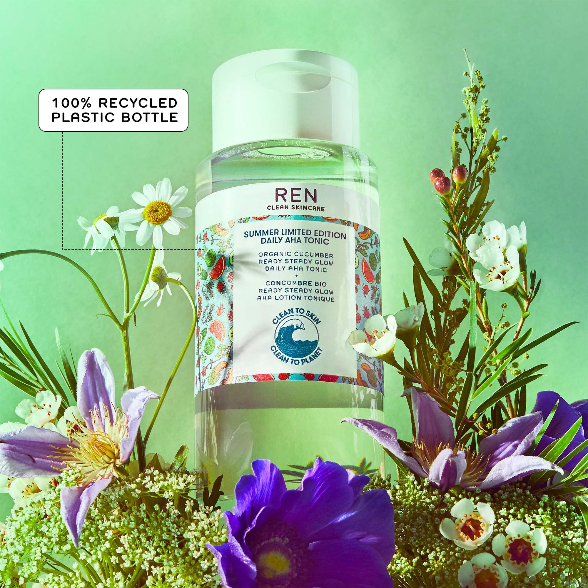 REN Clean Skincare Summertime Limited Edition – Daily AHA Tonic 250 ml