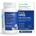 NatureCity True-HNS Hair Nails and Skin Cynatine Keratin and Plant Based Biotin Vitamin Supplement | Fuller and Stronger Hair and Nails | Non GMO | 60 Veggie Capsules