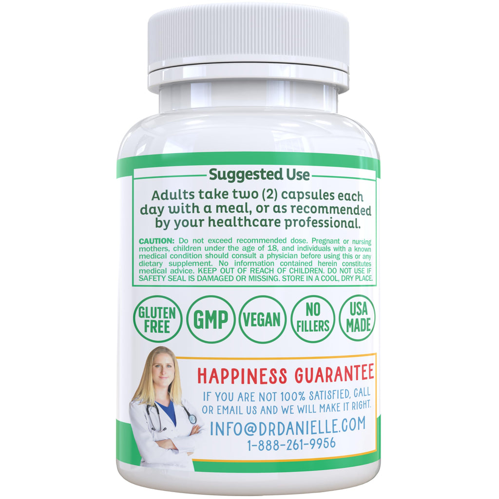 Dr. Danielle Probiotic - Probiotics for Women and Men, Adults by Dr. Danielle - Shelf Stable Probiotic Supplement - No Refrigeration Necessary - Bacillus - 60 Capsules