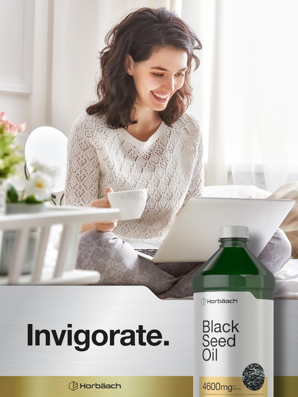 Horbäach Black Seed Oil Liquid | 16oz | 4600mg
