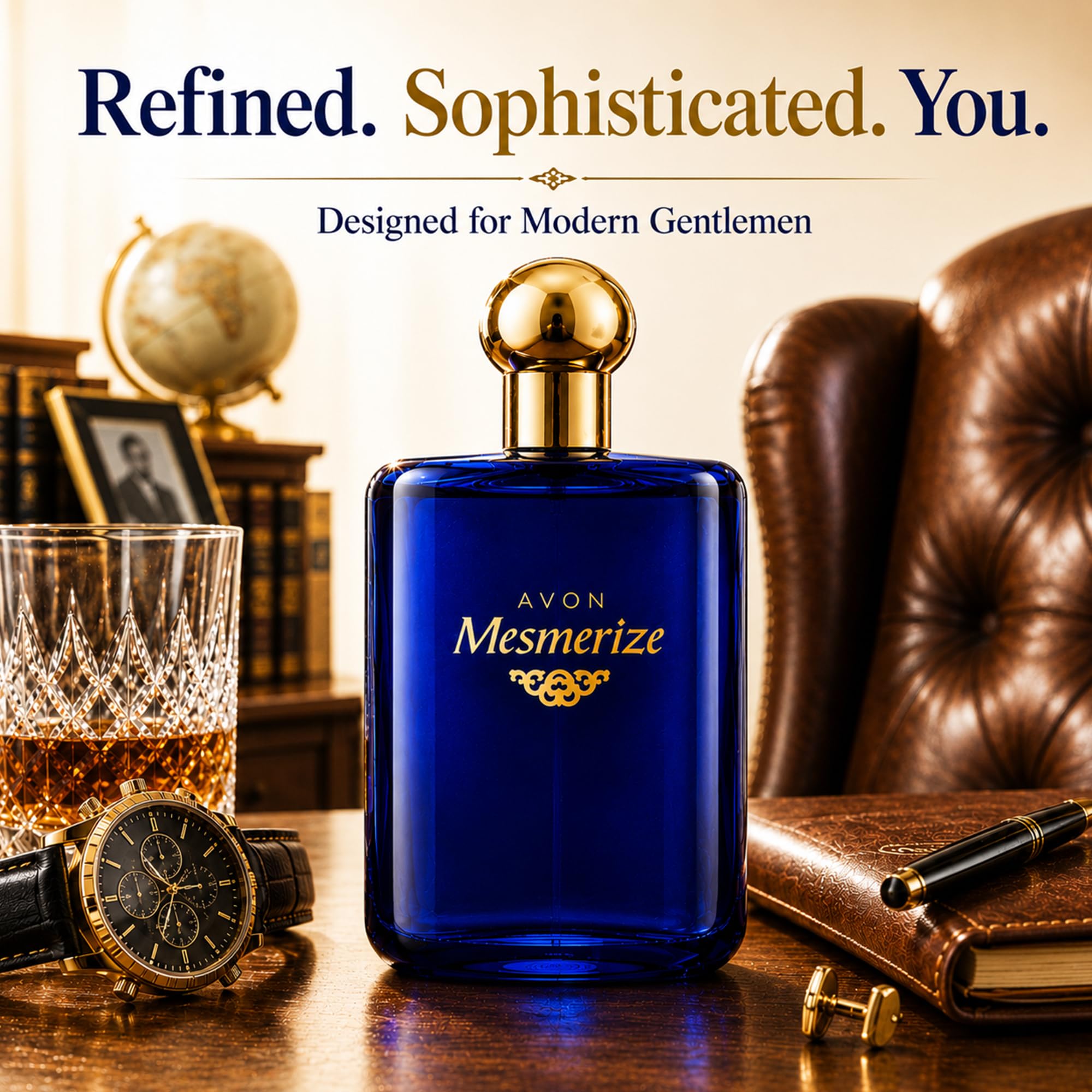 AVON Mesmerize Cologne Spray — Long-Lasting Cologne for Men with Sandalwood & Warm Amber — Classic Signature Mens Cologne, Perfume for Men, Everyday Wear & Gifting, 3.4 fl oz Travel Size