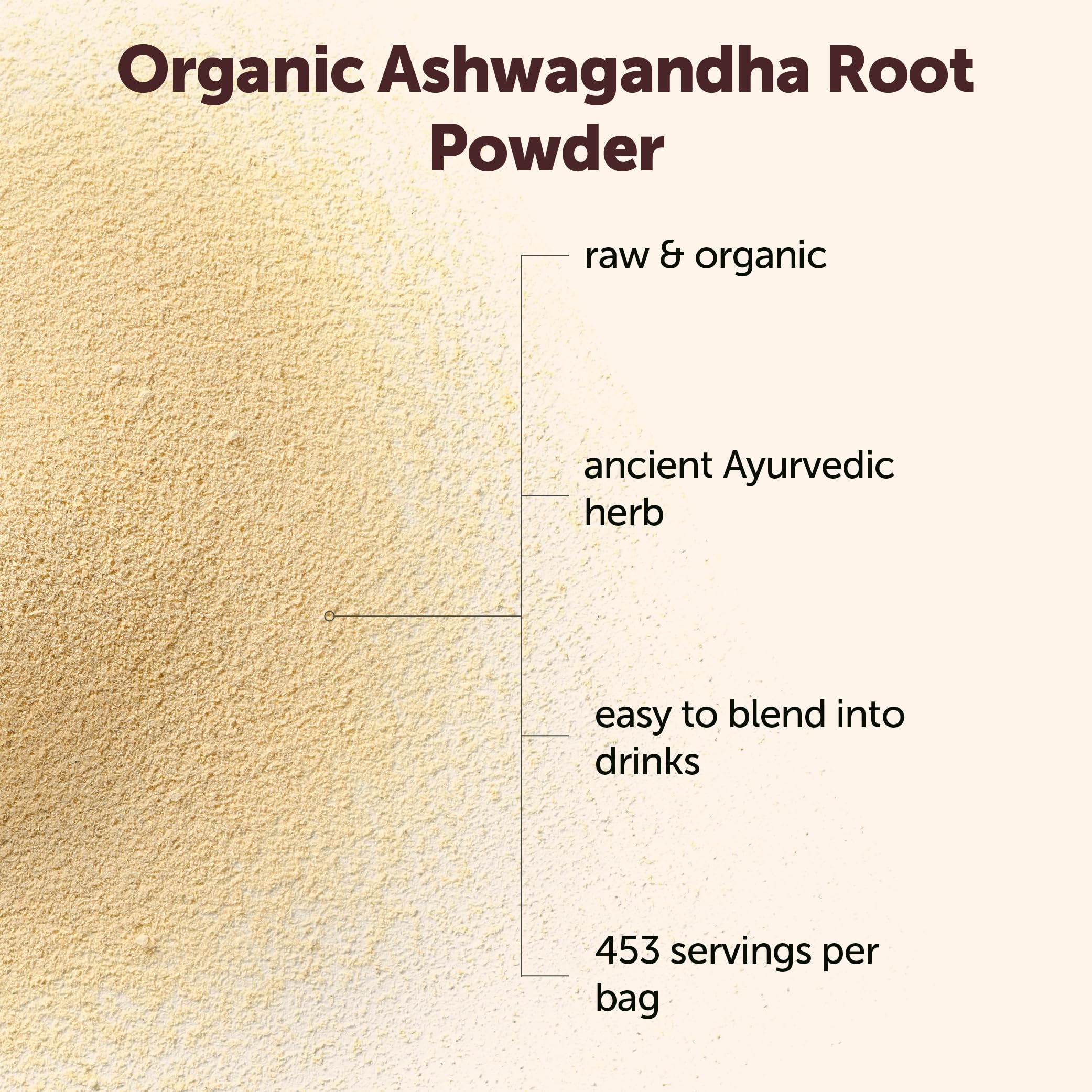 Micro Ingredients Organic Ashwagandha Root Powder, 2 lb | 453 Servings | Pure Withania Somnifera Root | Ancient Ayurvedic Herb