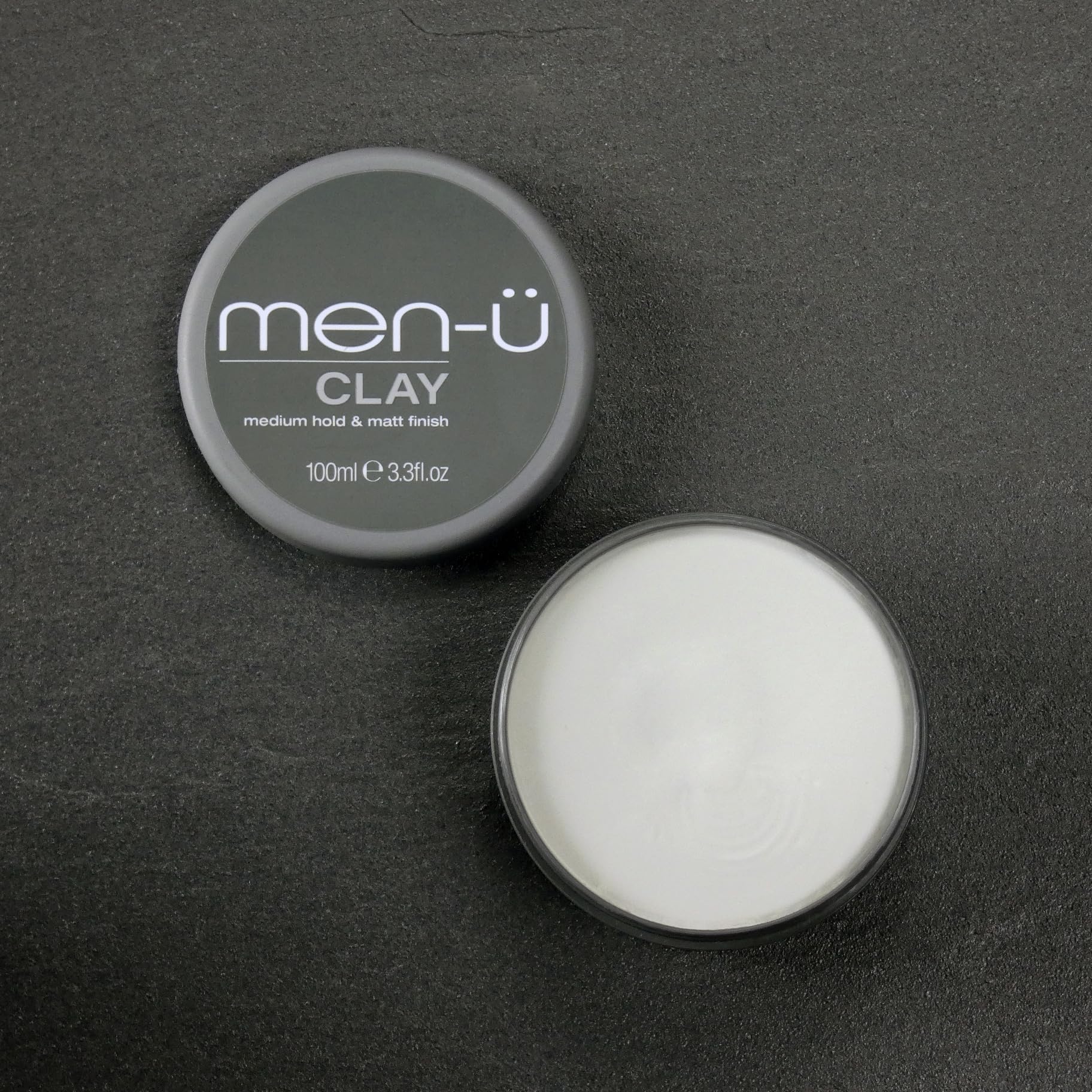 men-u CLAY styling 100ml, mens hair products – For matt & choppy styles. SIGNATURE MELON FRAGRANCE - Mens hair wax, medium hold & matt finish / 100ml