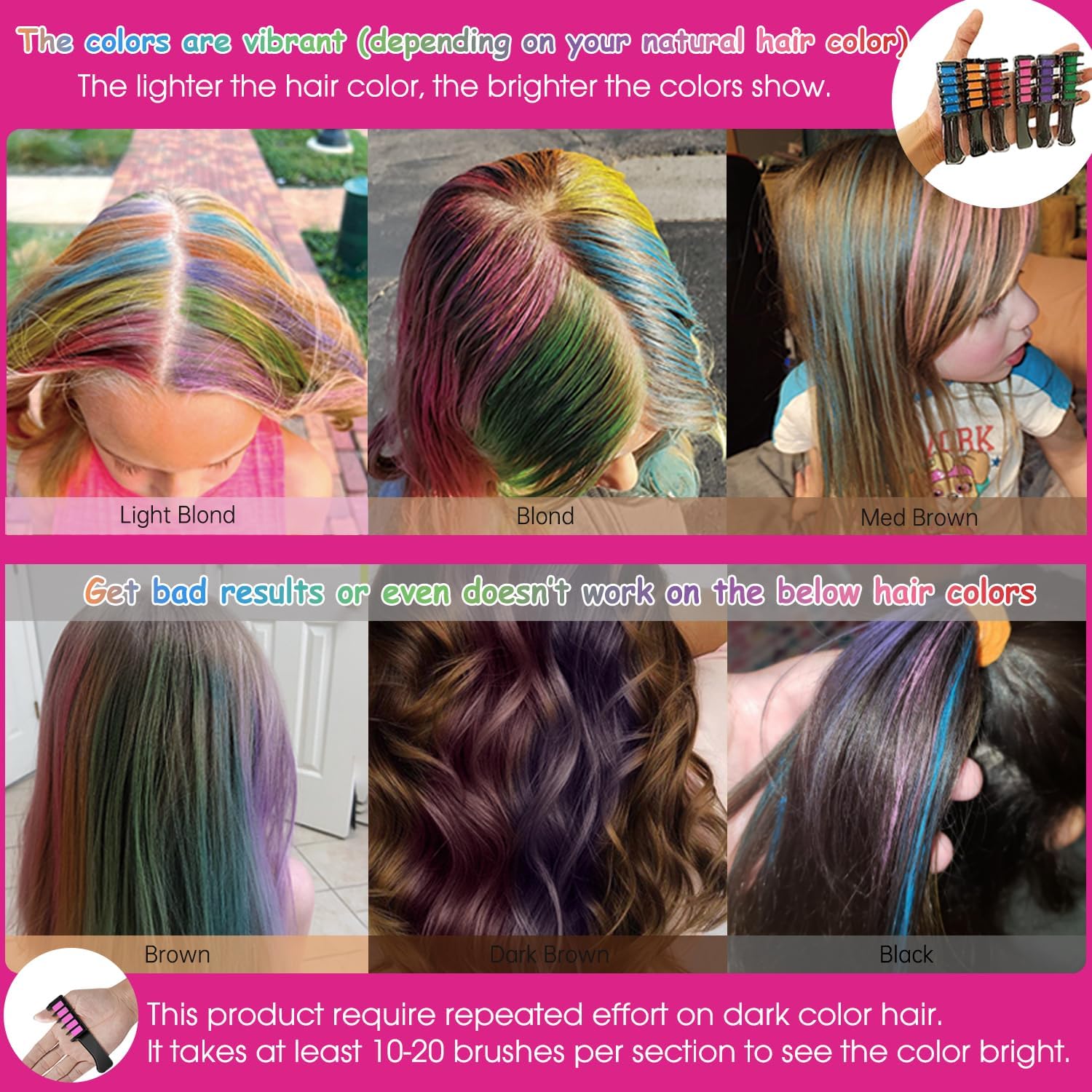 MSDADA Temporary Bright Hair Dye