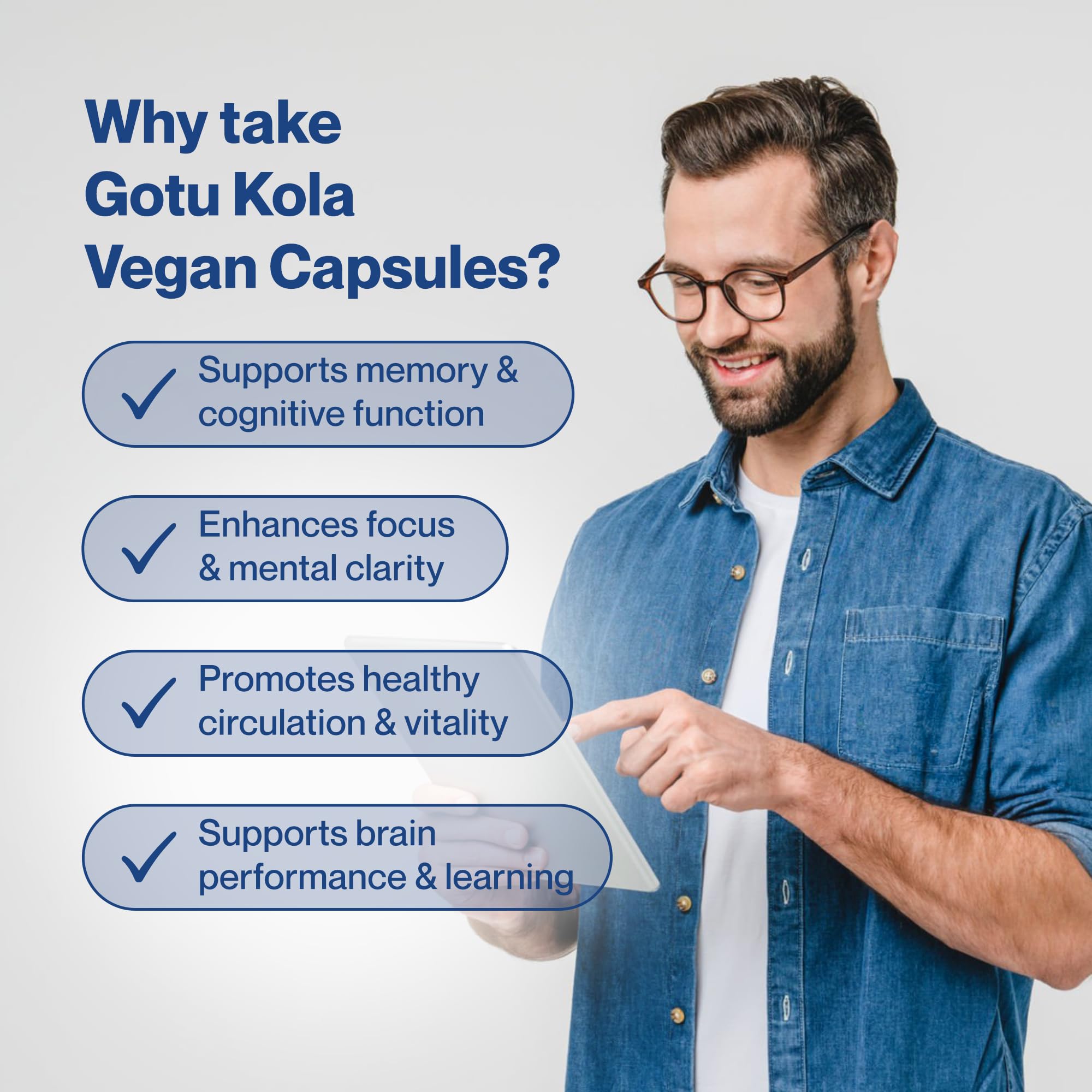 Hepatica Gotu Kola (Centella Asiatica) 5,000mg Equivalent | 250mg 20:1 Extract Standardised to 20% Triterpenes | 90 Vegan Capsules | 3-Month Supply | 3rd Party Lab Tested