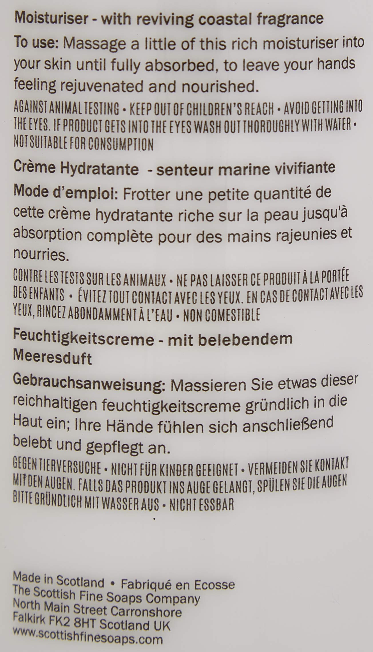 Scottish Fine Soaps Sea Kelp Moisturiser 300 ml