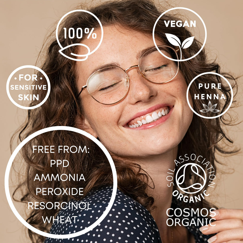 Organic Hair Dye - It's Pure Organics Herbal Hair Colour Dark Brown