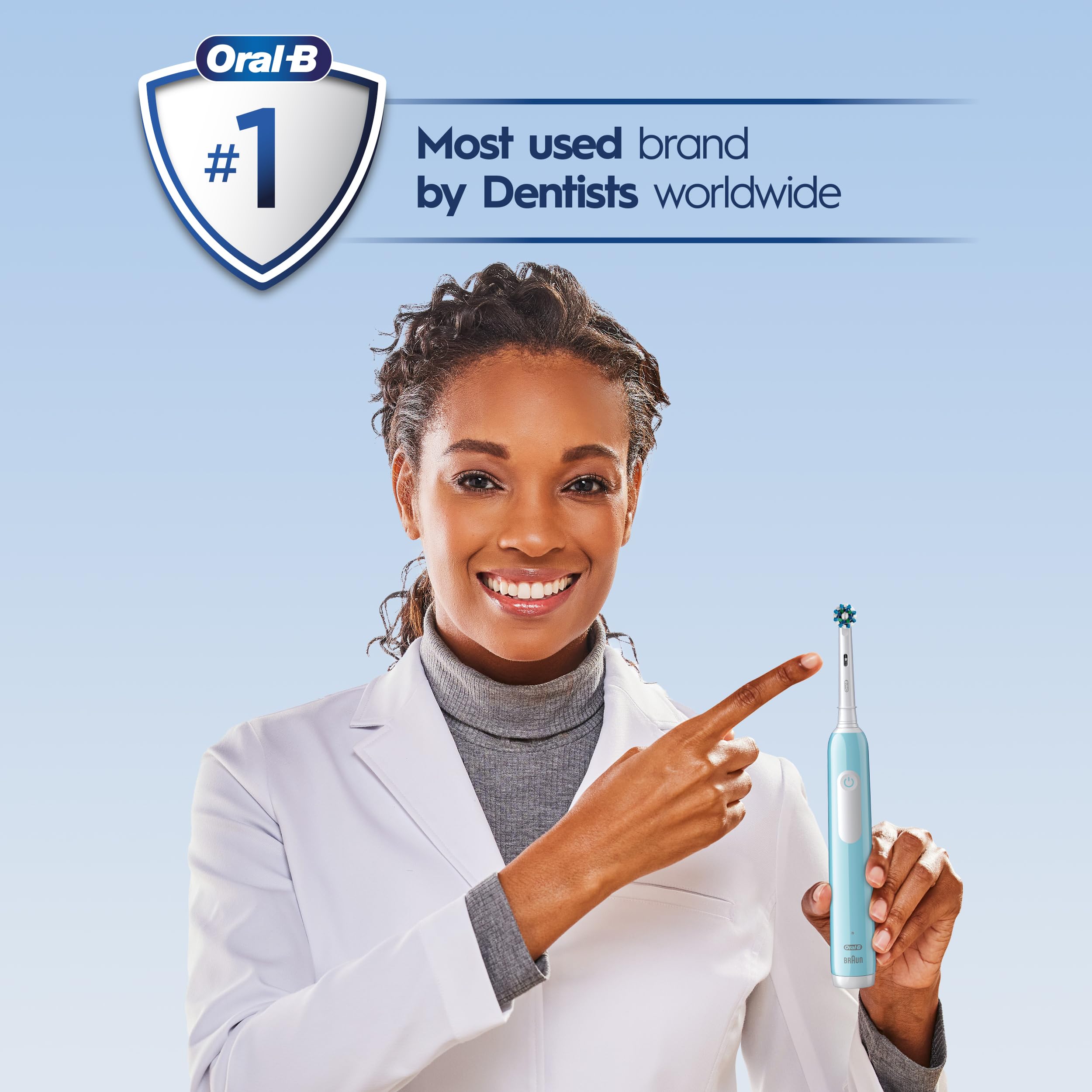 Oral-B Pro 1000 CrossAction Electric Toothbrush, Green