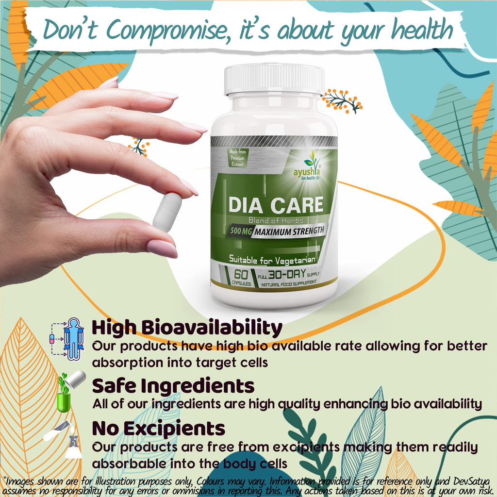 Ayushya Dia Care Capsule, 60 Capsules