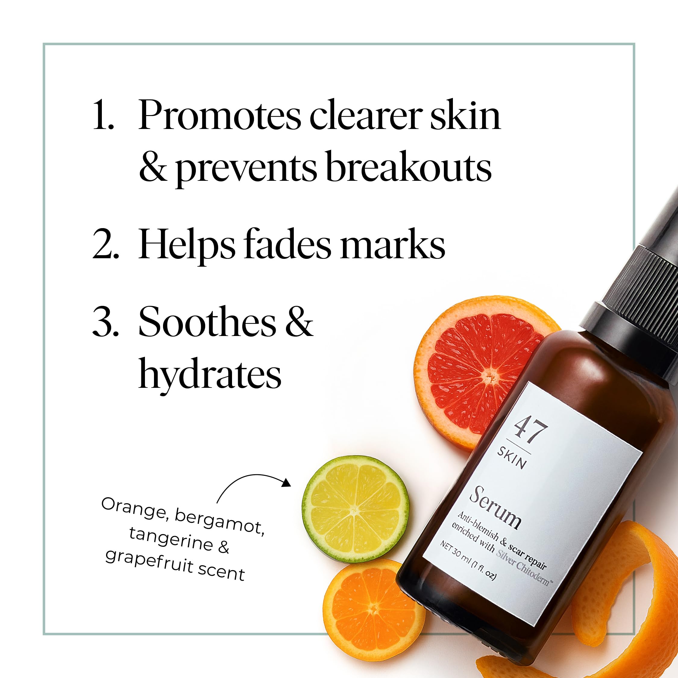 47 Skin | Hydrating Face Serum with Silver Chitoderm for ALL Skin Types