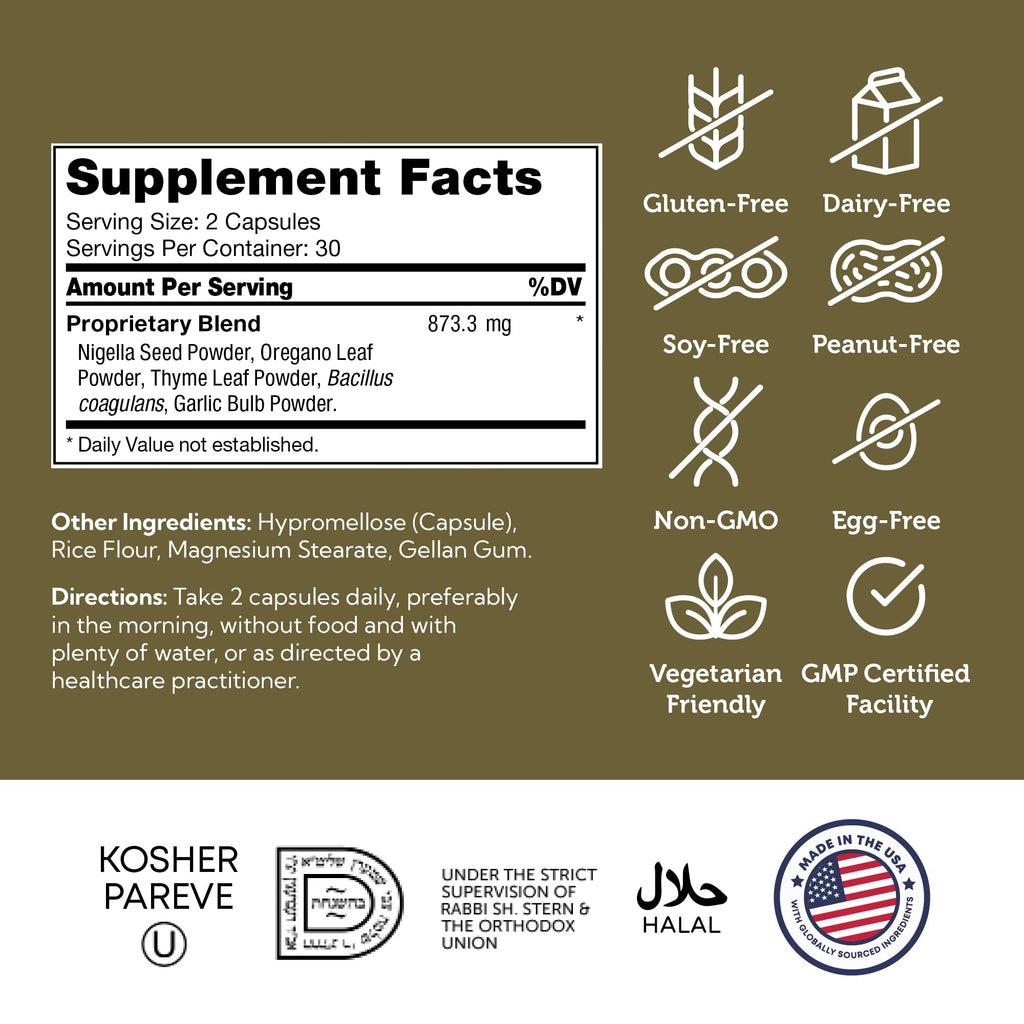 Zahler - CandAid Cleanse Digestive Health Supplement with Probiotics for Women & Men - Daily Adults, Men & Women Probiotic for Gut Health & Overgrowth - Kosher (60 Timed Release Capsules)