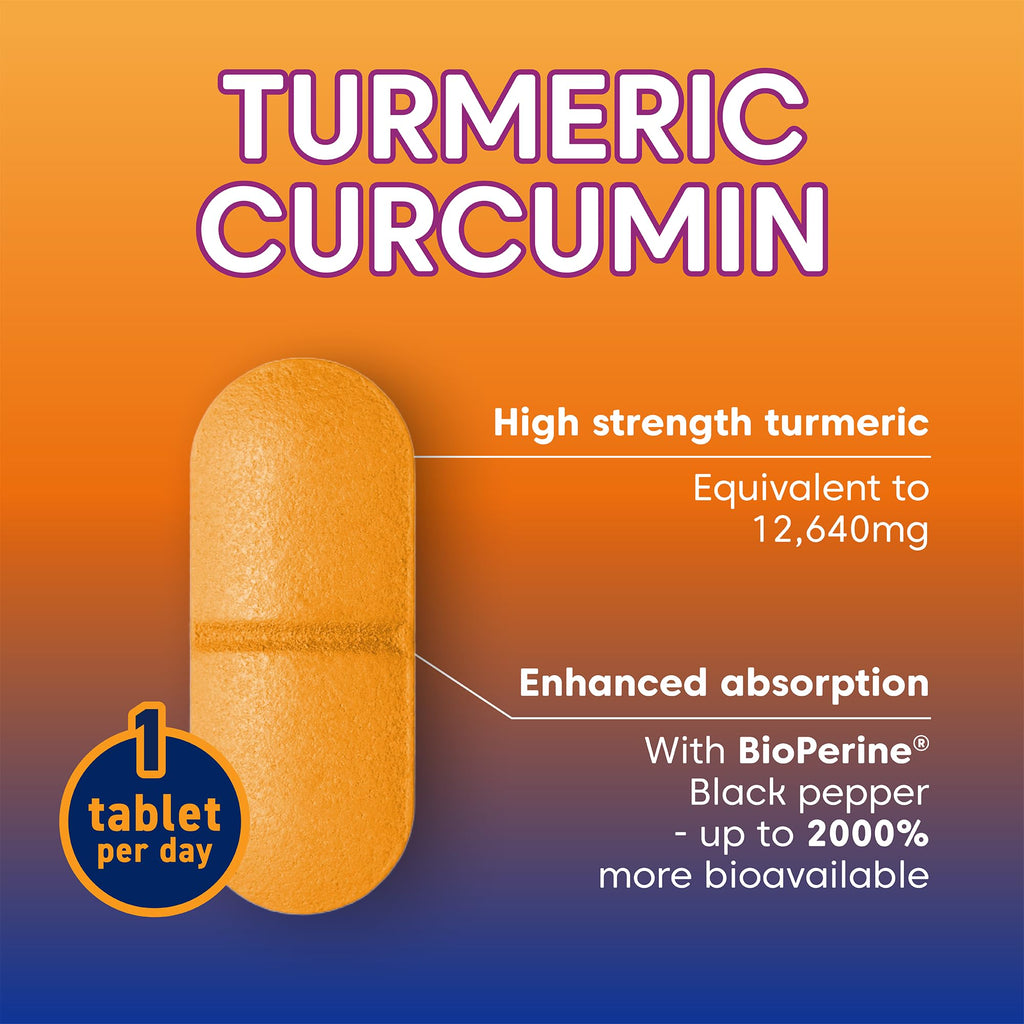 Bioglan Active Curcumin, High Strength Turmeric Extract, 1 Month Supply - 30 Tablets