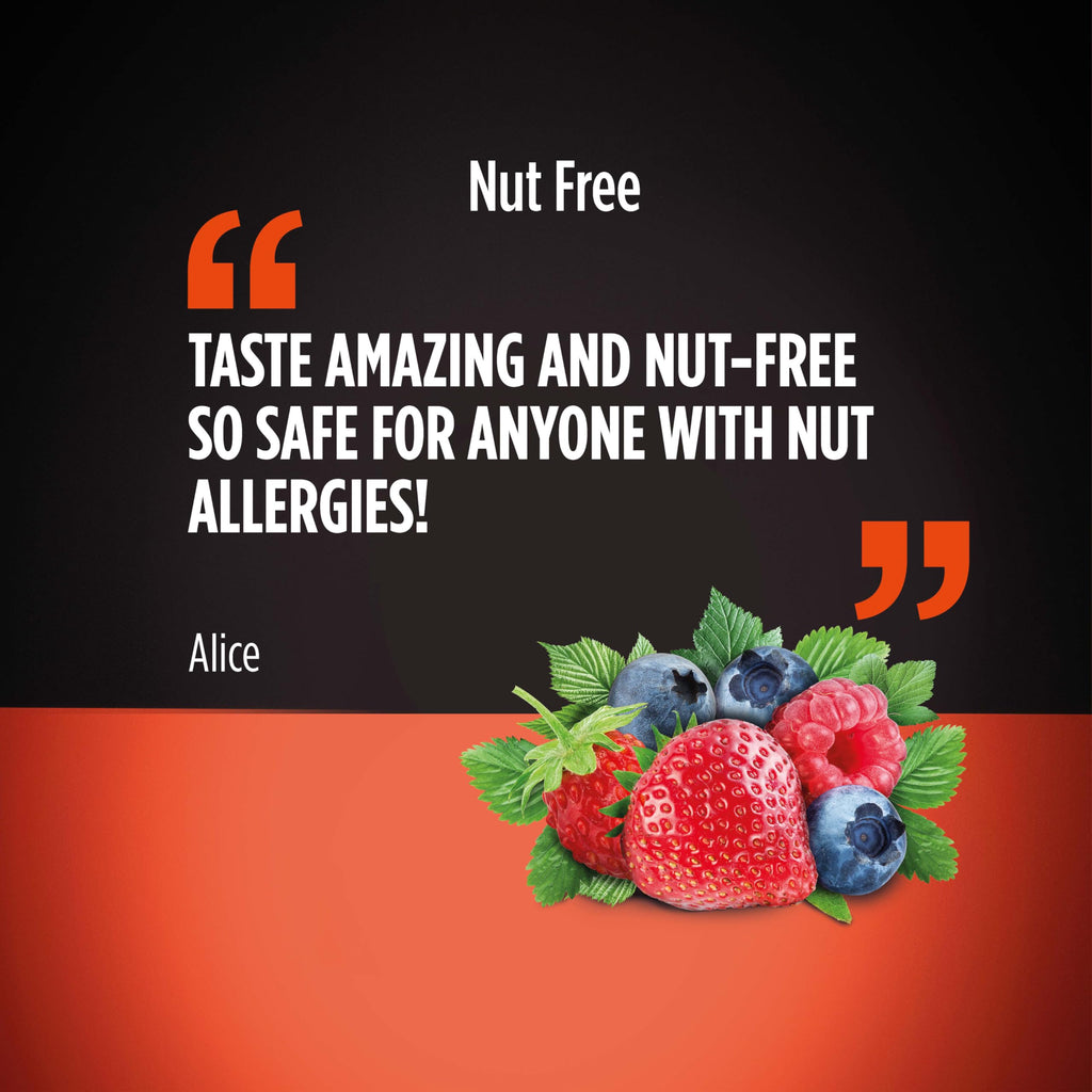 Get Buzzing Flapjacks Packs of 3 (3 Pack, Berry) - Gluten and Nute free, 62 gram bars x 3, Made in the UK