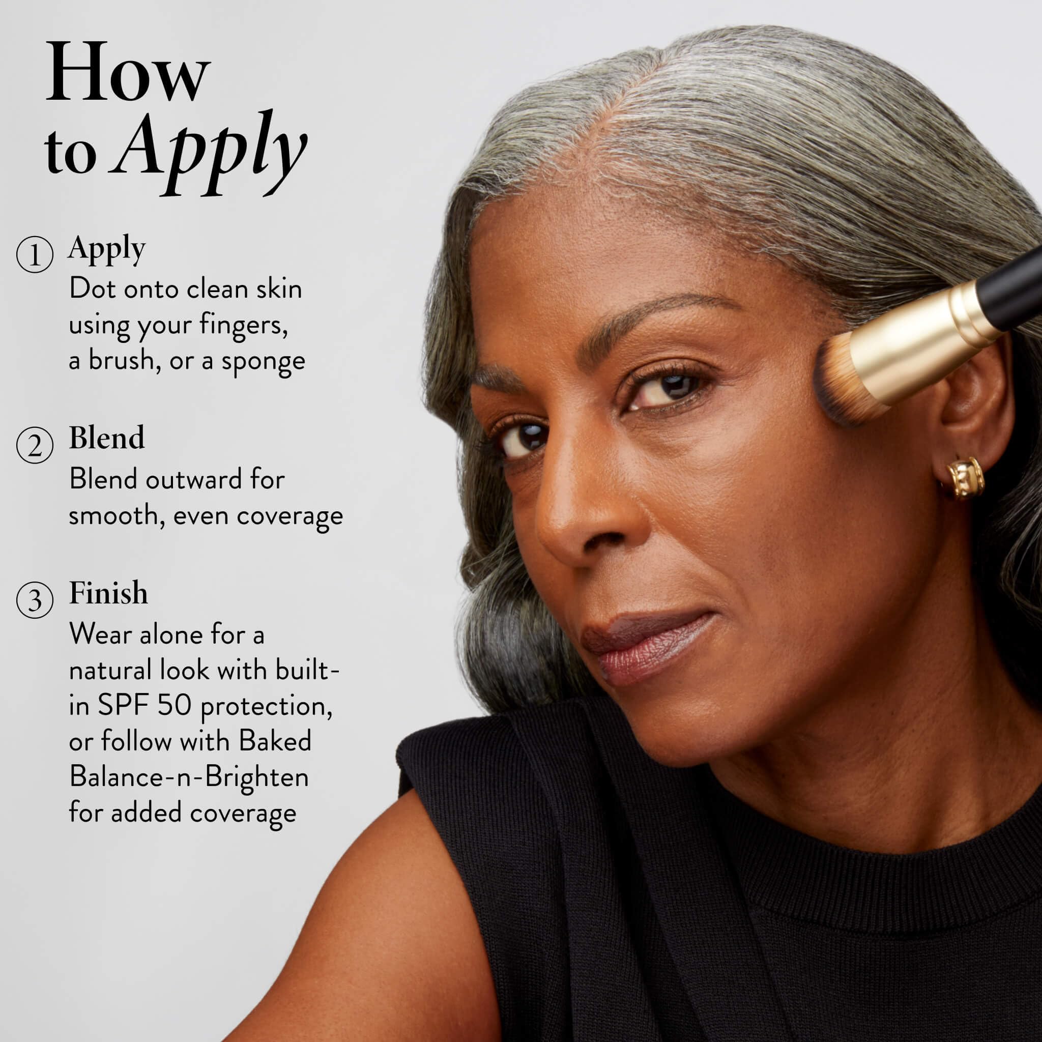 LAURA GELLER NEW YORK Better Than 'Block Skincare-Infused Serum Foundation SPF 50+ for Mature Women –03 Medium, Buildable Coverage – Niacinamide, Vitamins B5 & E – Lightweight, Radiant Finish